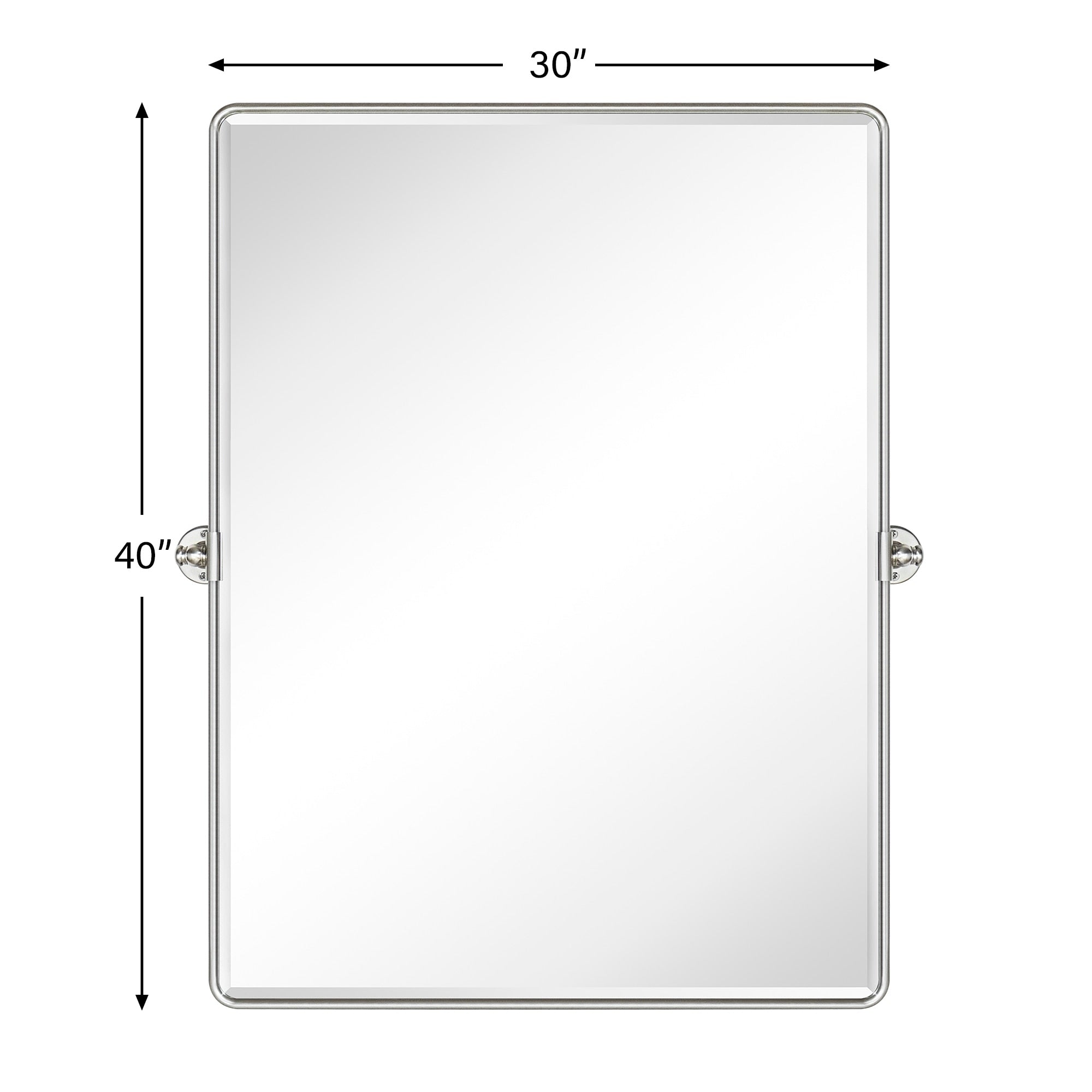 TEHOME Woodvale Rectangle Vertical Metal Wall Mirrors