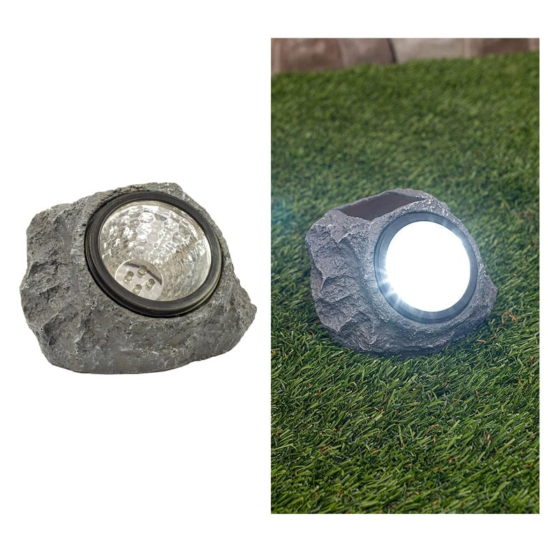 Set Of 2 Solar Rock Spot Lights