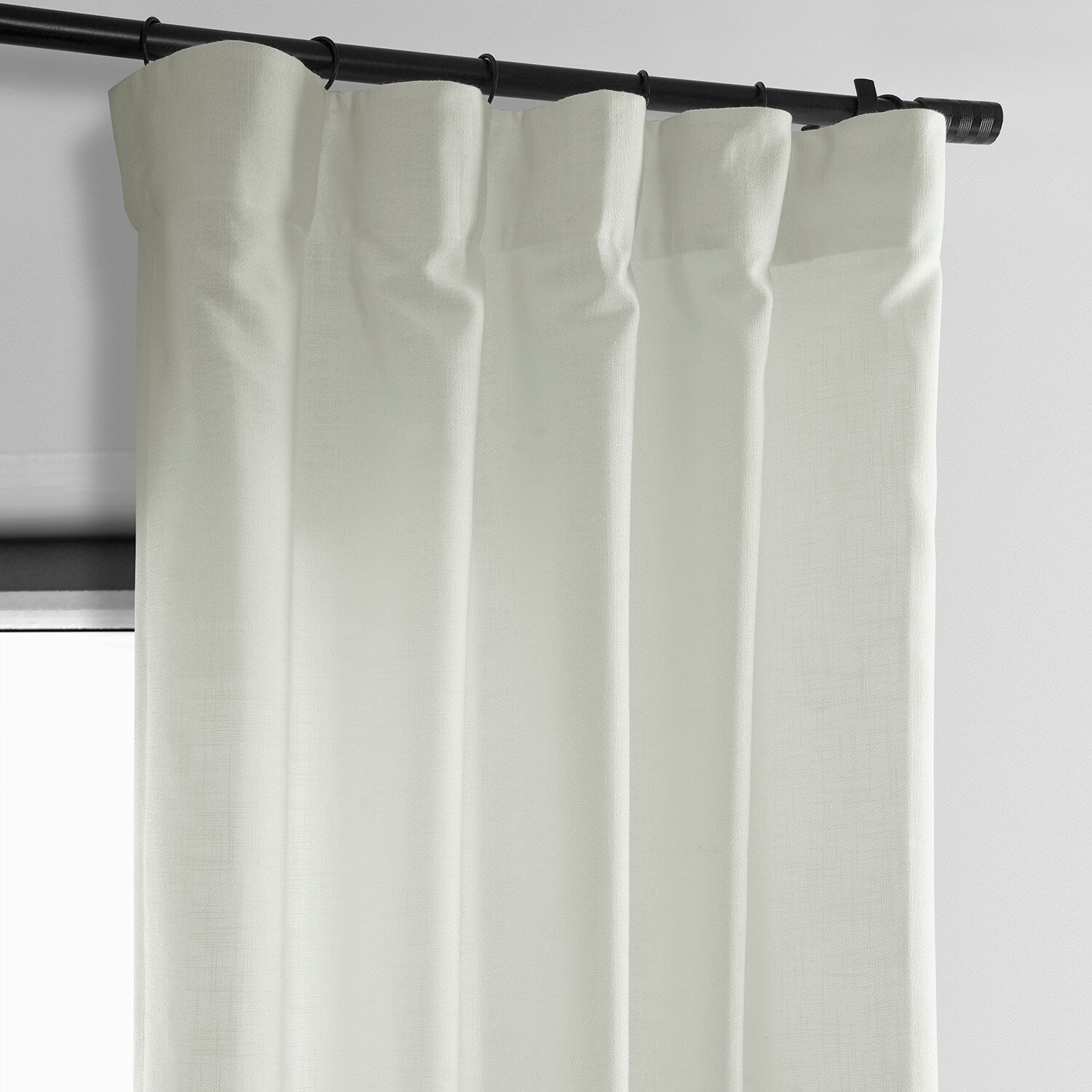 Exclusive Fabrics Classic Faux Linen Curtain (1 Panel)