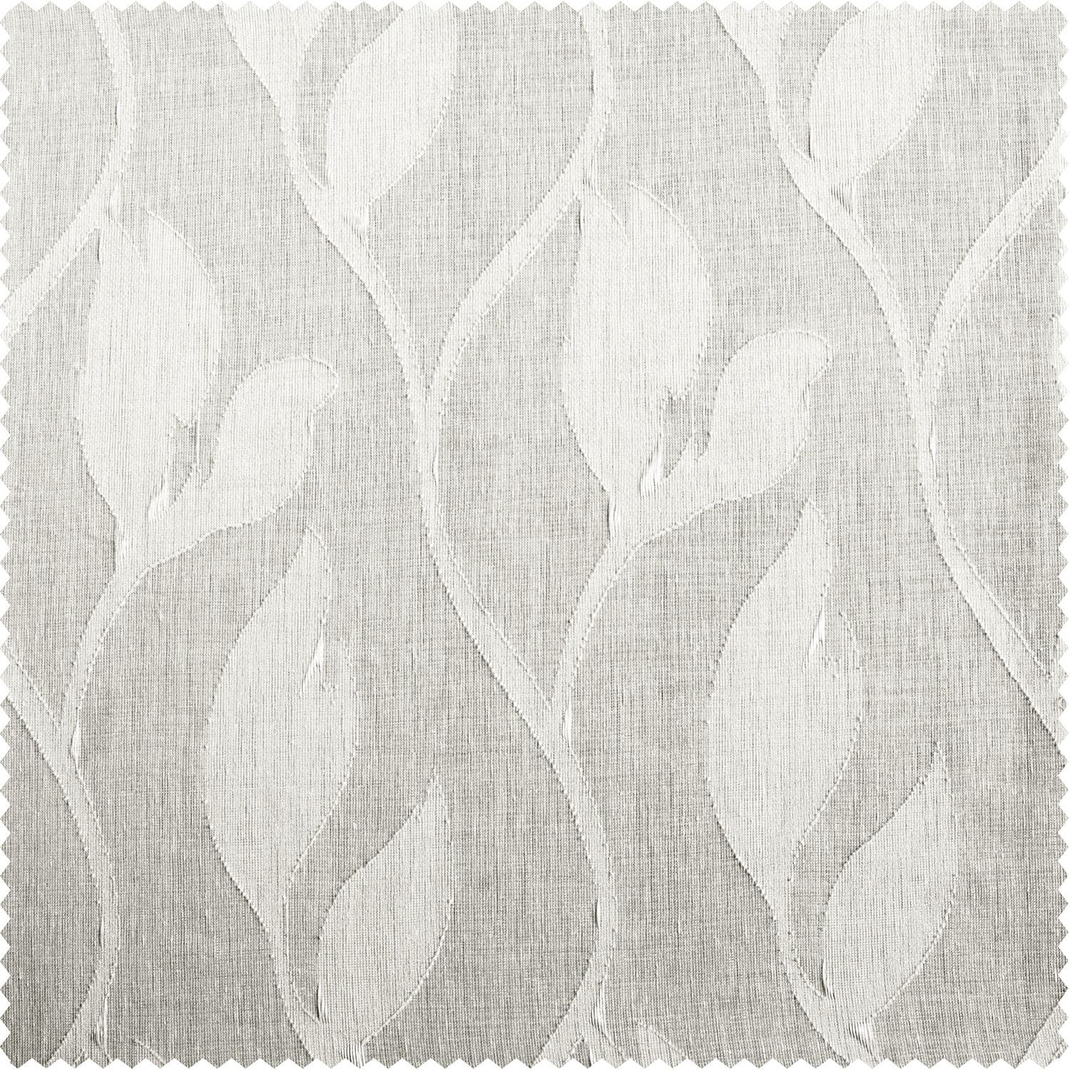 Exclusive Fabrics Avignon Vine Patterned Faux Linen Sheer Curtain (1 Panel)