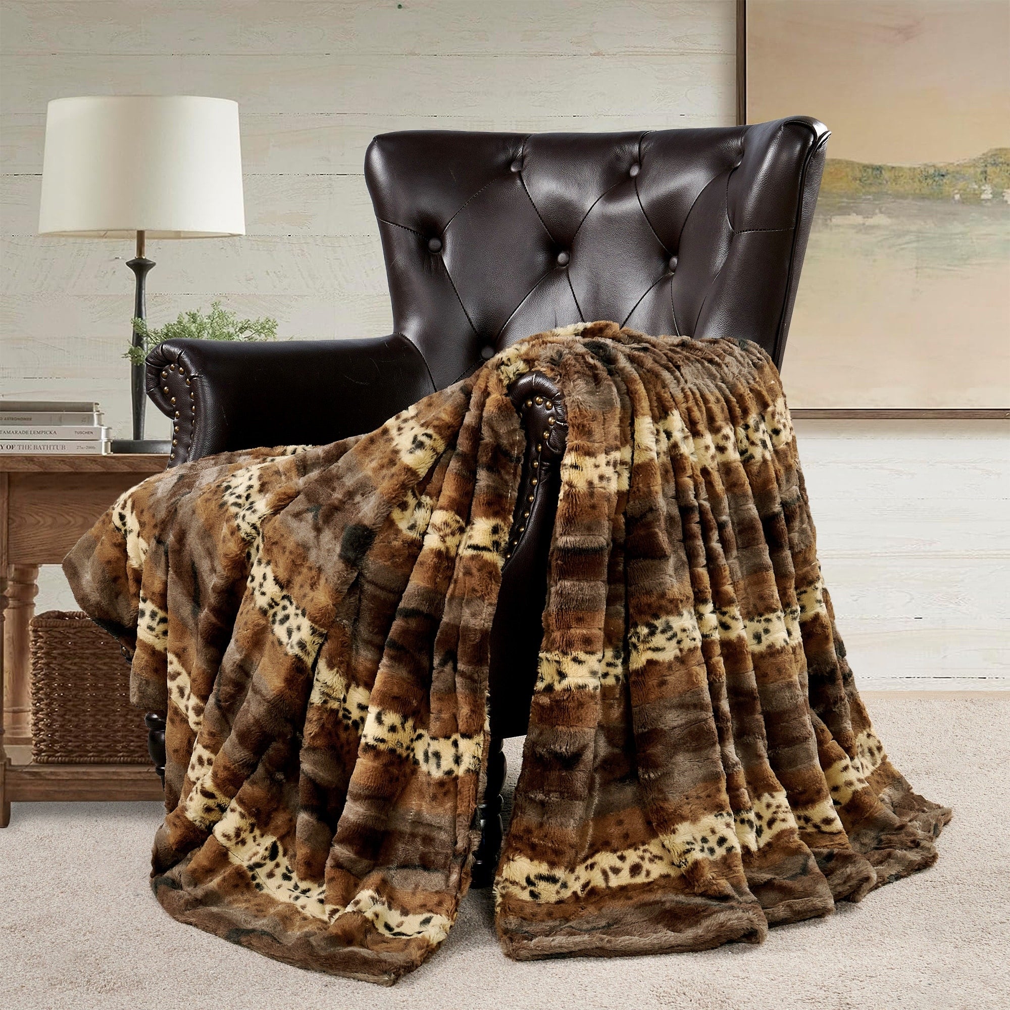 Double Sided Animal Throw