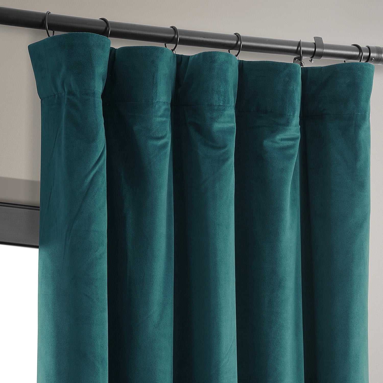 Exclusive Fabrics Signature Velvet Blackout Curtain 108 Inches Long (1 Panel)