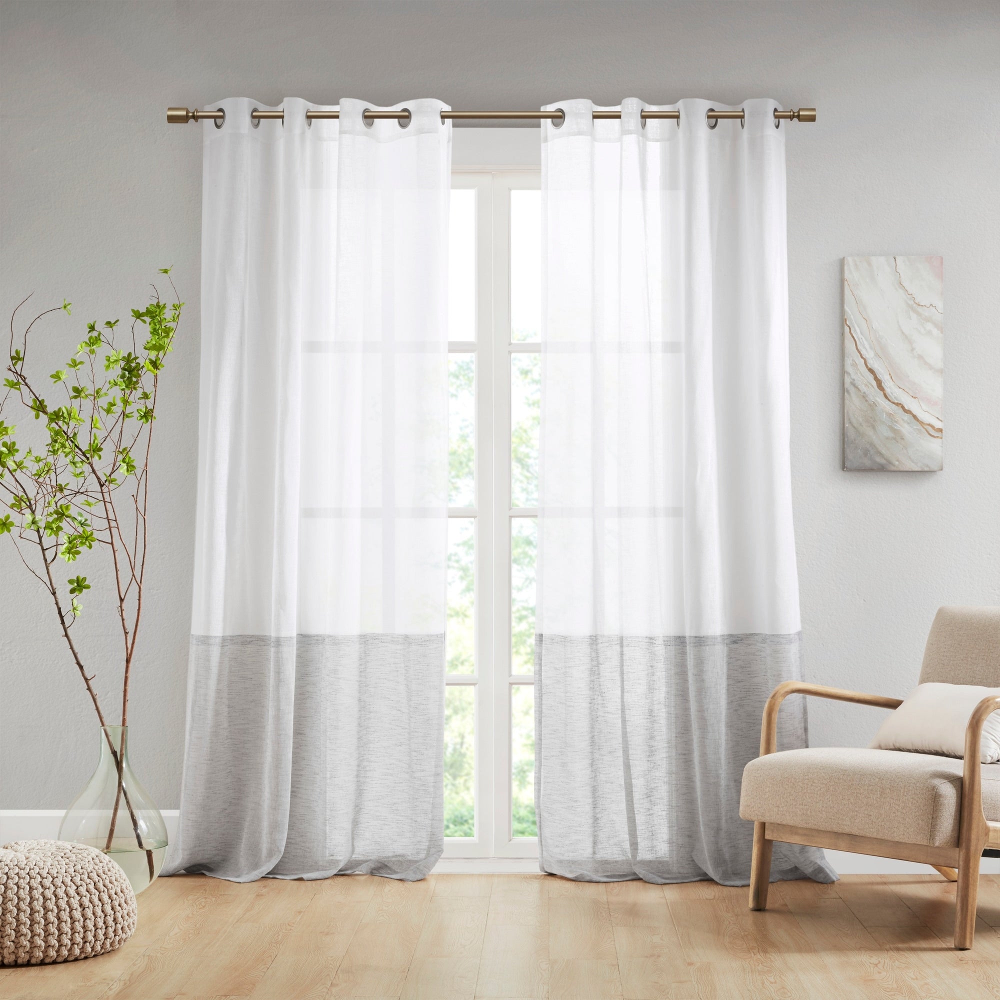 Croscill Casual Romo Dual-colored Curtain Panel (Single)