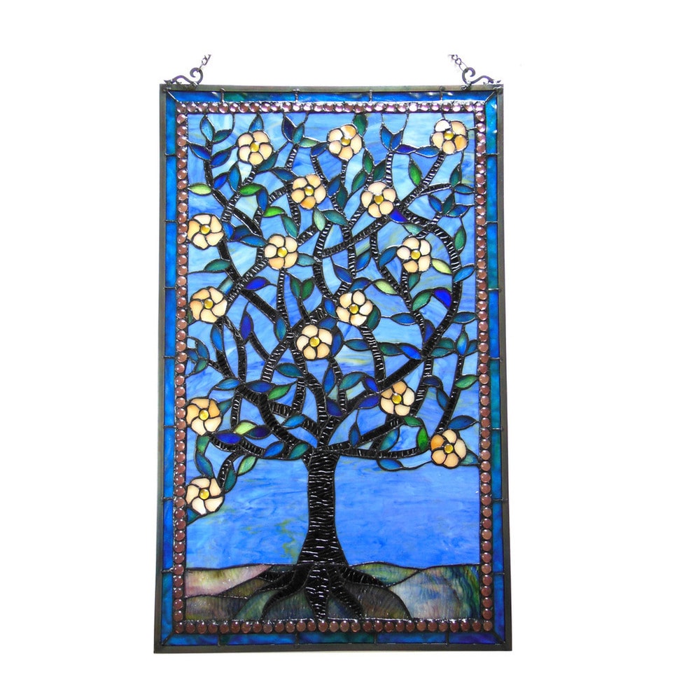 Chloe Tiffany Style Tree of Life Design Window Panel