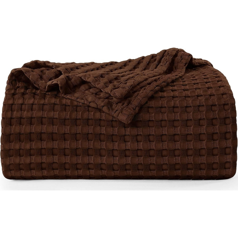 Cotton Waffle Blanket - Kingsize