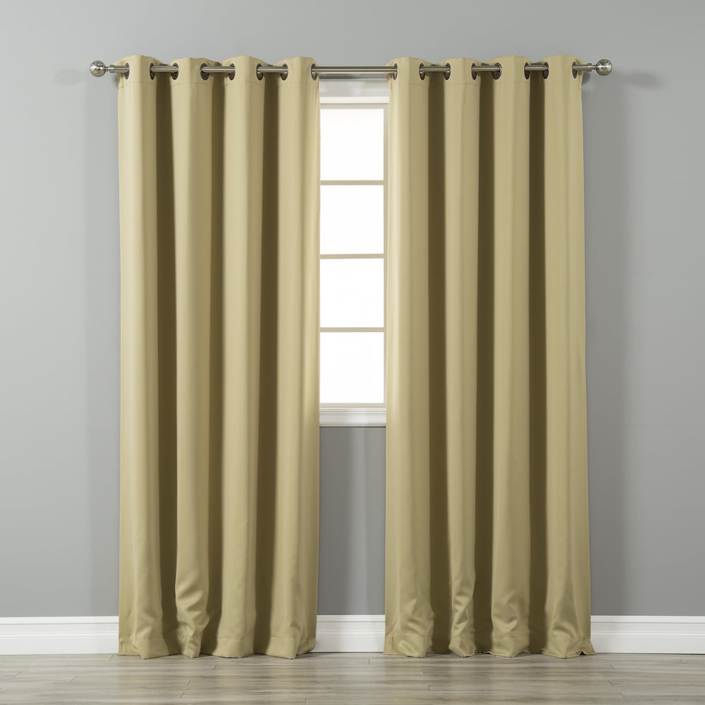 Aurora Home Thermal Insulated Blackout Grommet Top 84-inch Curtain Panel Pair - 52 x 84 - 52 x 84