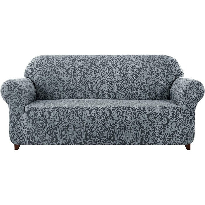 Subrtex 1 Piece Sofa Slipcover Jacquard Damask Spandex Furniture Protector