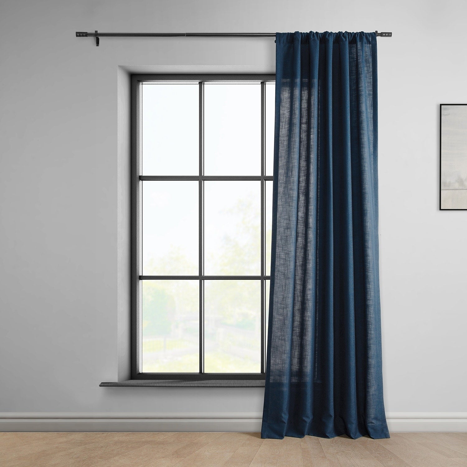 Exclusive Fabrics Classic Faux Linen Curtain (1 Panel)