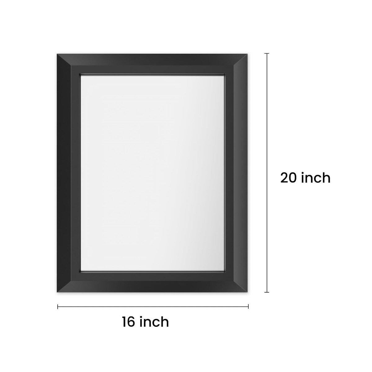 KIOTEE Aluminum Alloy Framed Bathroom Vanity Mirror in Tempered Glass