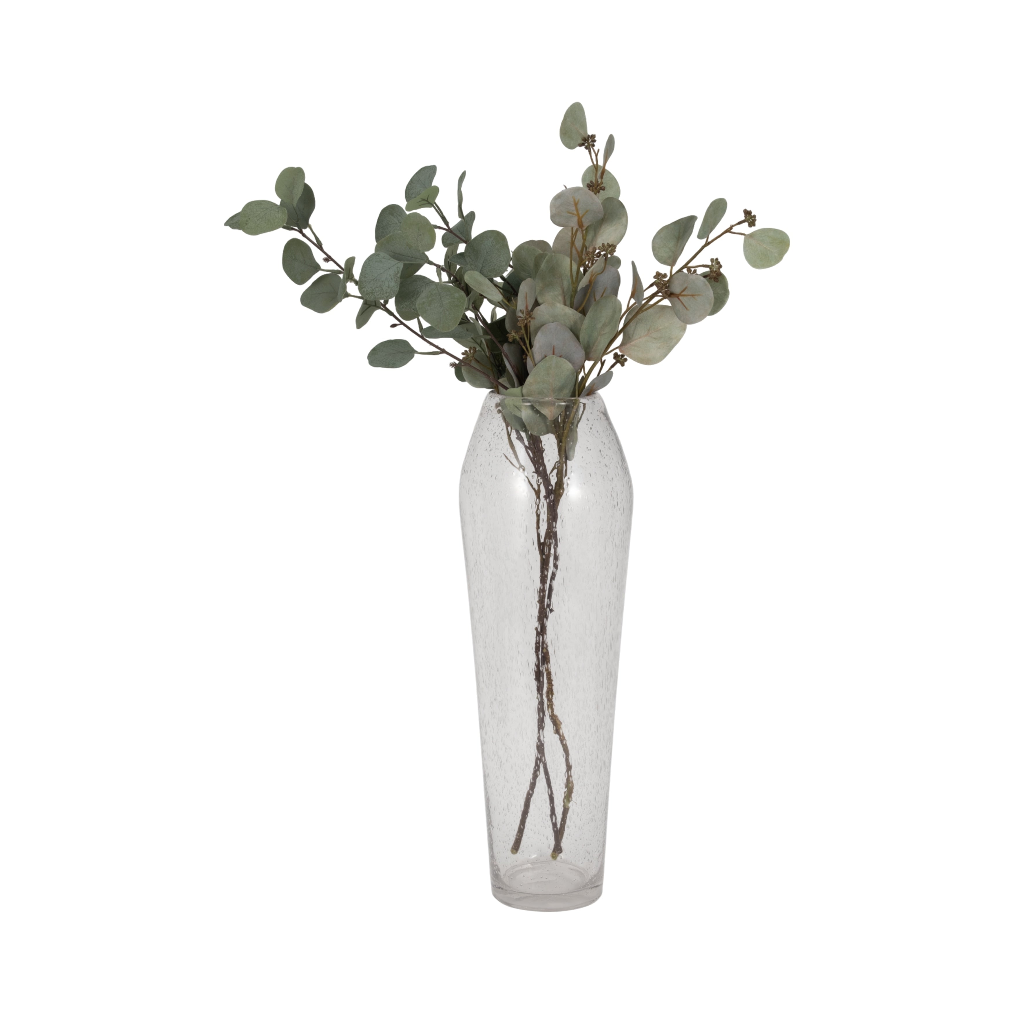 Sagebrook Home Elegant Glass Floor Vase