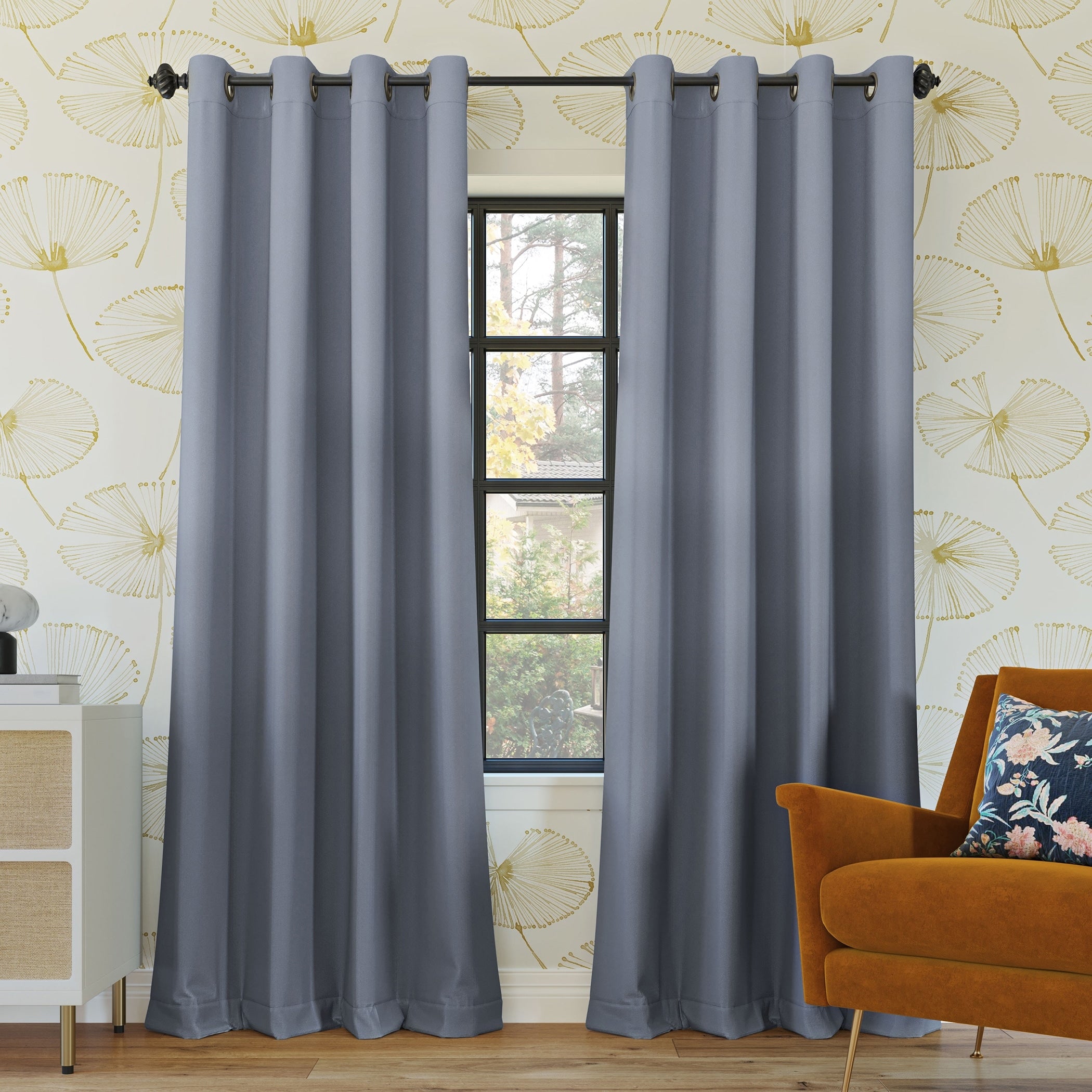 Sun Zero Oslo Theater Grade Extreme Total Blackout Grommet 1-Piece Curtain Panel, Single Panel