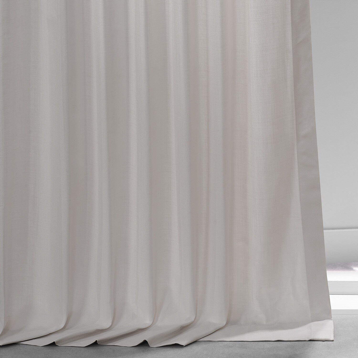 Exclusive Fabrics Dune Textured Solid Cotton Curtain Pair (2 Panels)