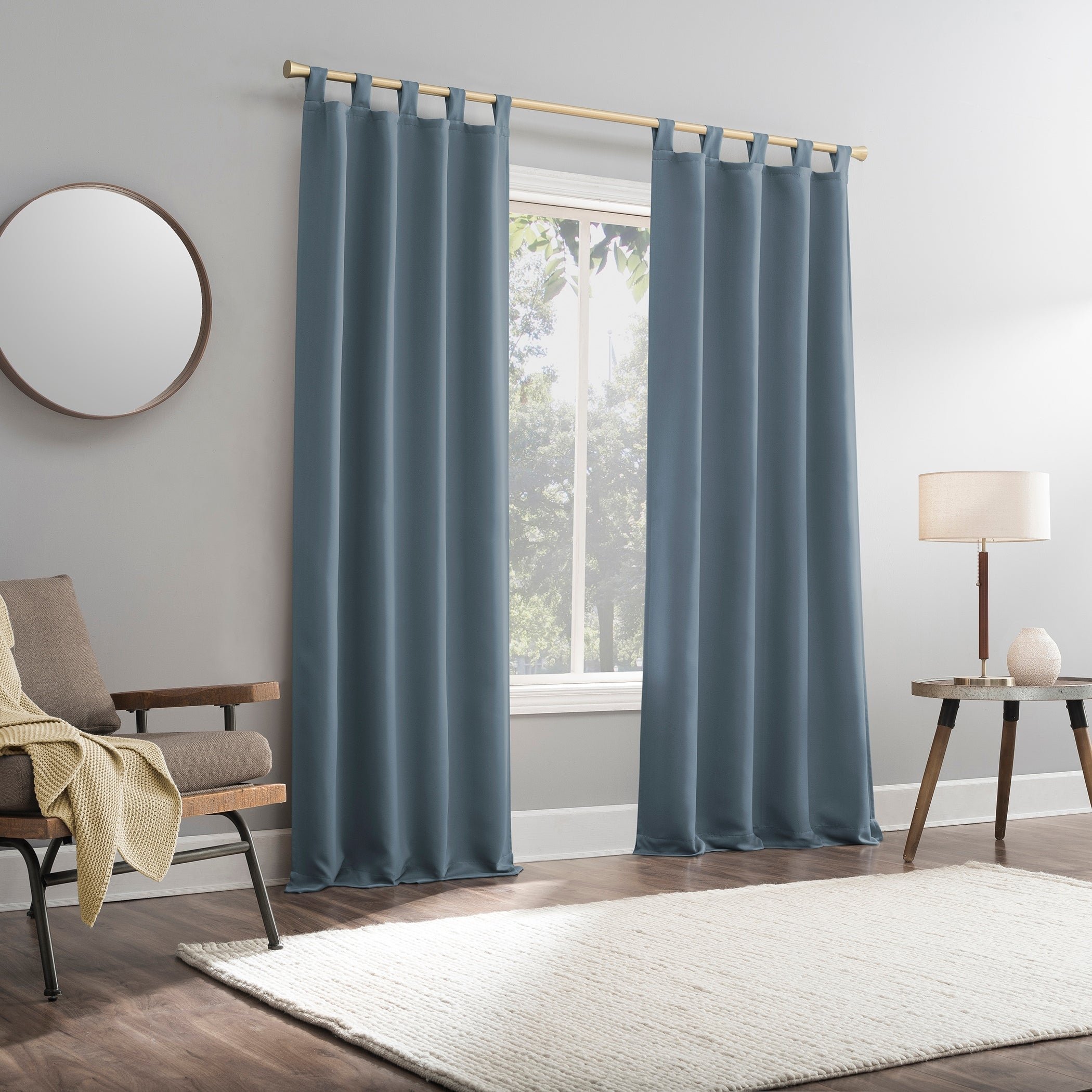 Sun Zero Hayden Energy Saving Blackout Tab Top 1-Piece Curtain Panel, Single Panel