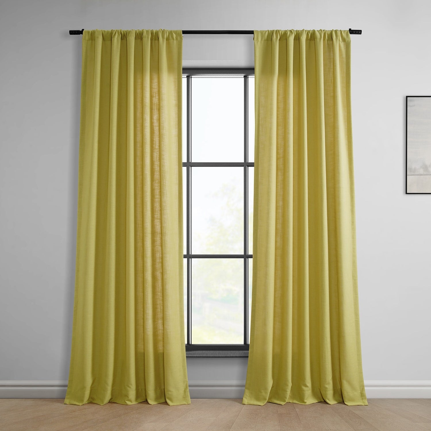 Exclusive Fabrics Classic Faux Linen Curtain (1 Panel)