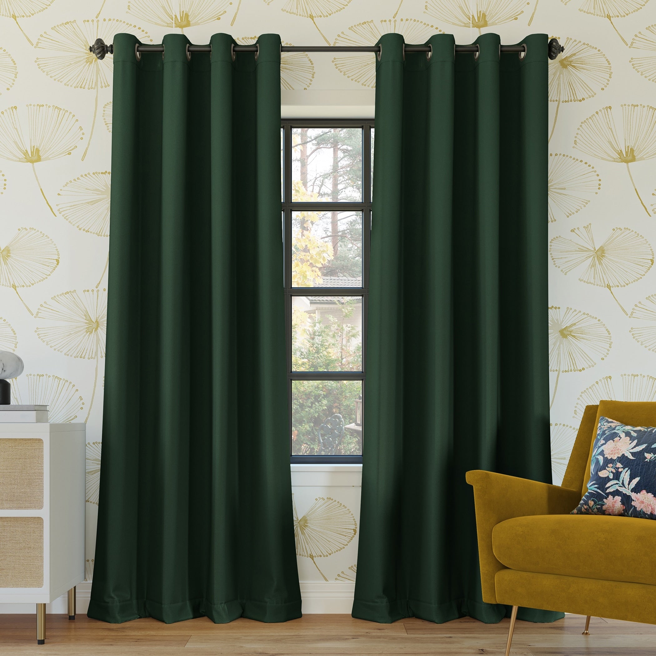 Sun Zero Oslo Theater Grade Extreme Total Blackout Grommet 1-Piece Curtain Panel, Single Panel