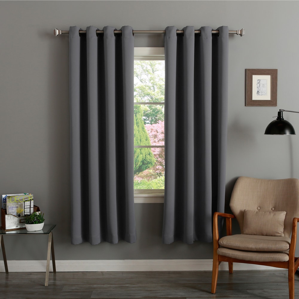 Aurora Home Thermal Insulated 72-inch Blackout Curtain Pair - 52 x 72