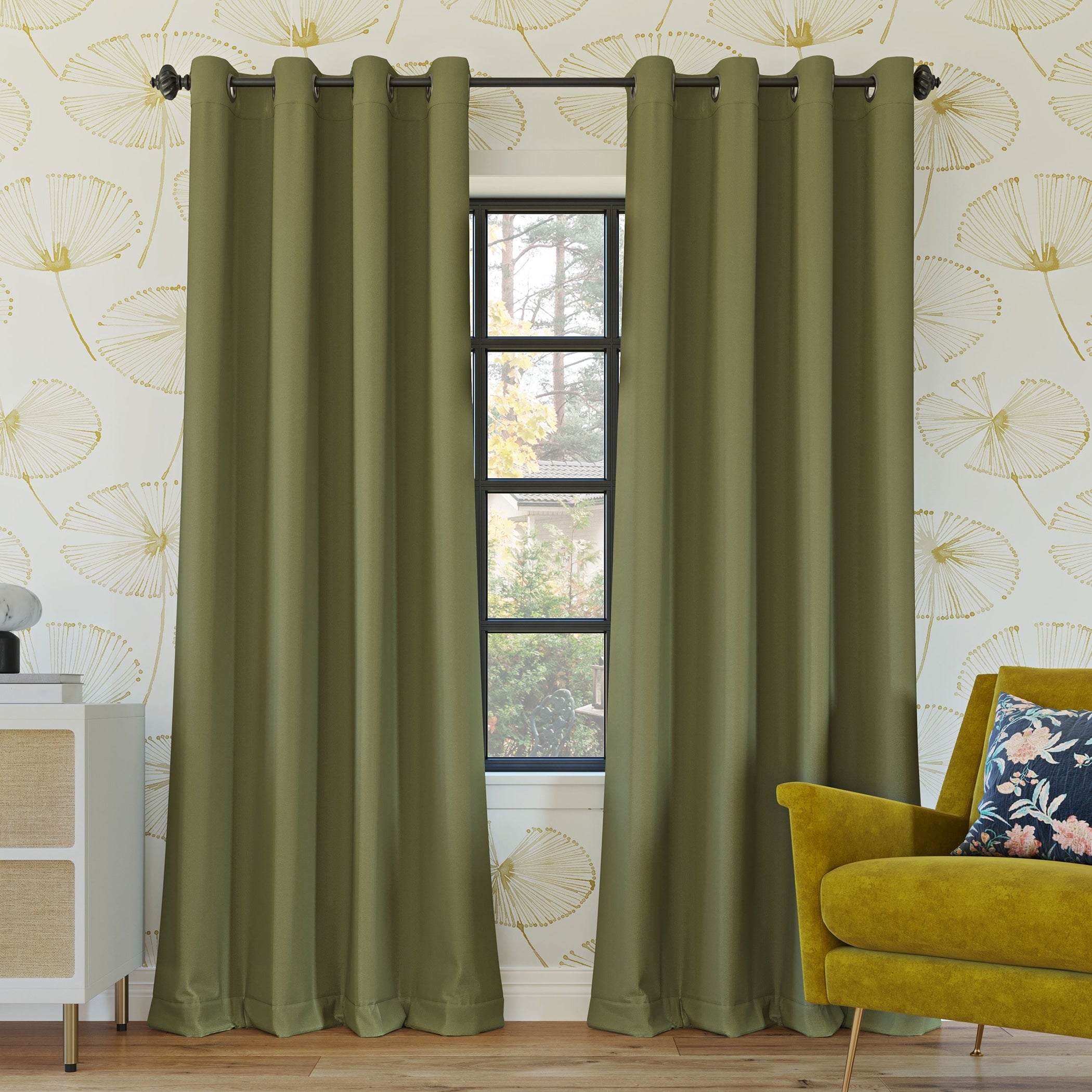 Sun Zero Oslo Theater Grade Extreme Total Blackout Grommet 1-Piece Curtain Panel, Single Panel