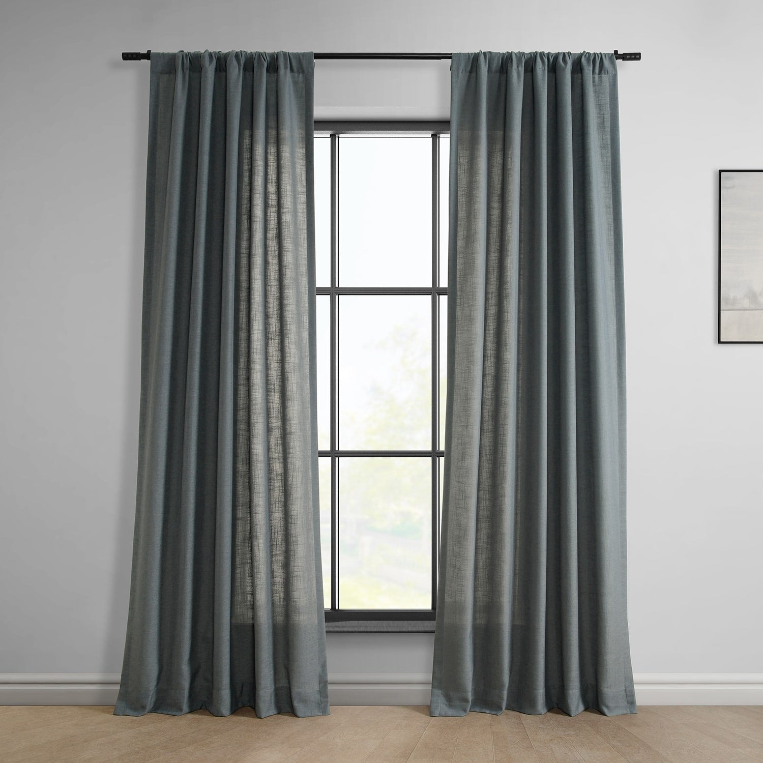 Exclusive Fabrics Classic Faux Linen Curtain (1 Panel)