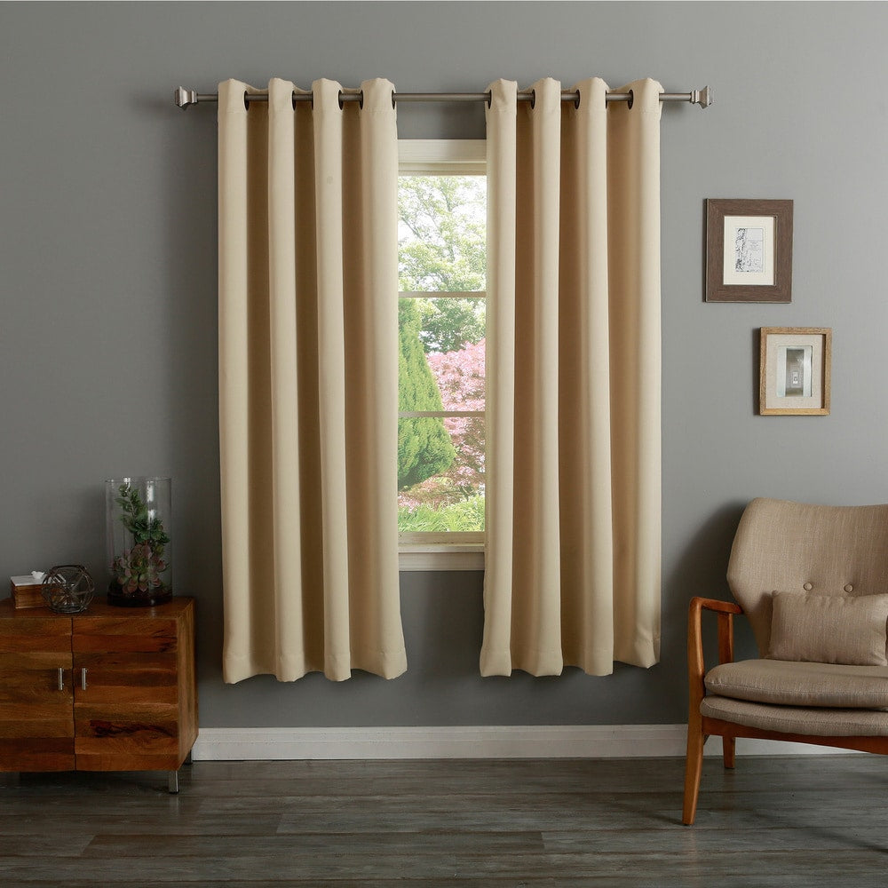 Aurora Home Thermal Insulated 72-inch Blackout Curtain Pair - 52 x 72