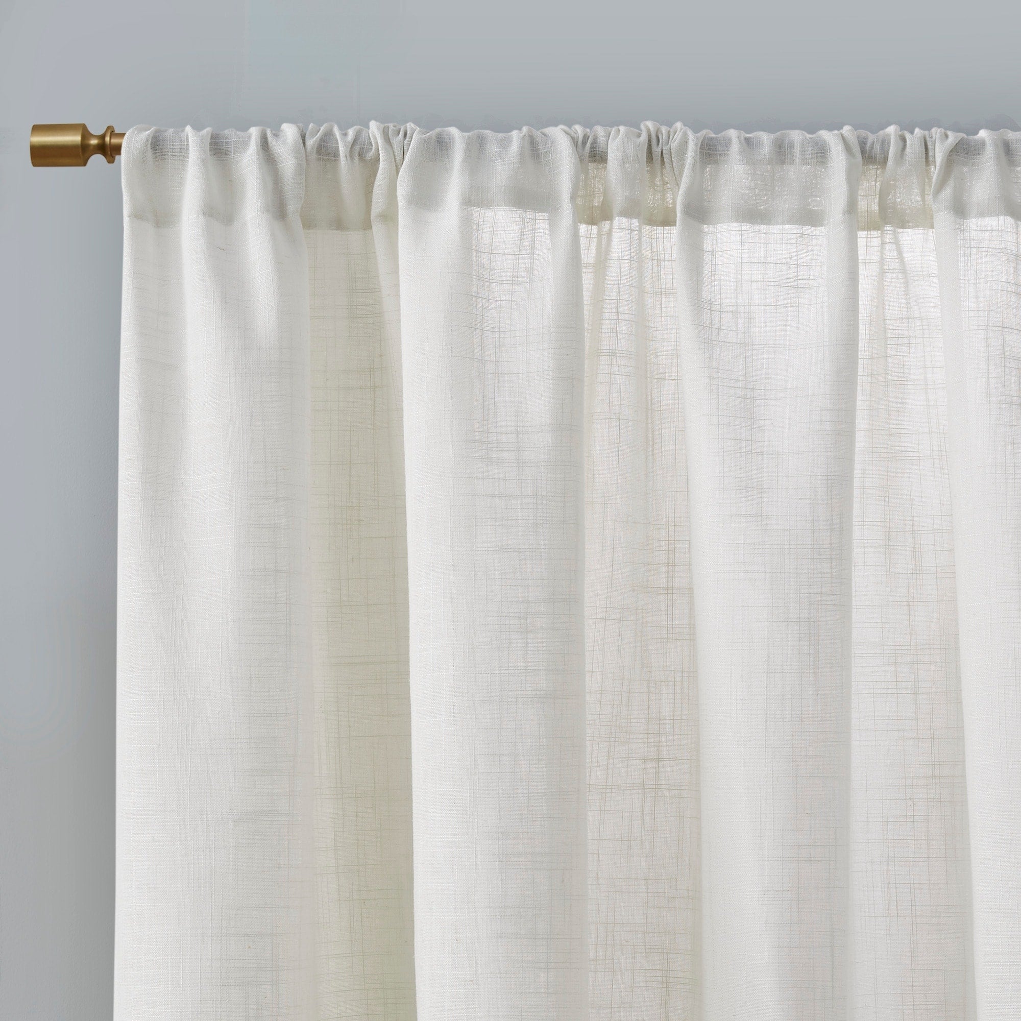 Madison Park Suvi Linen Blend Light Filtering Curtain Panel Pair