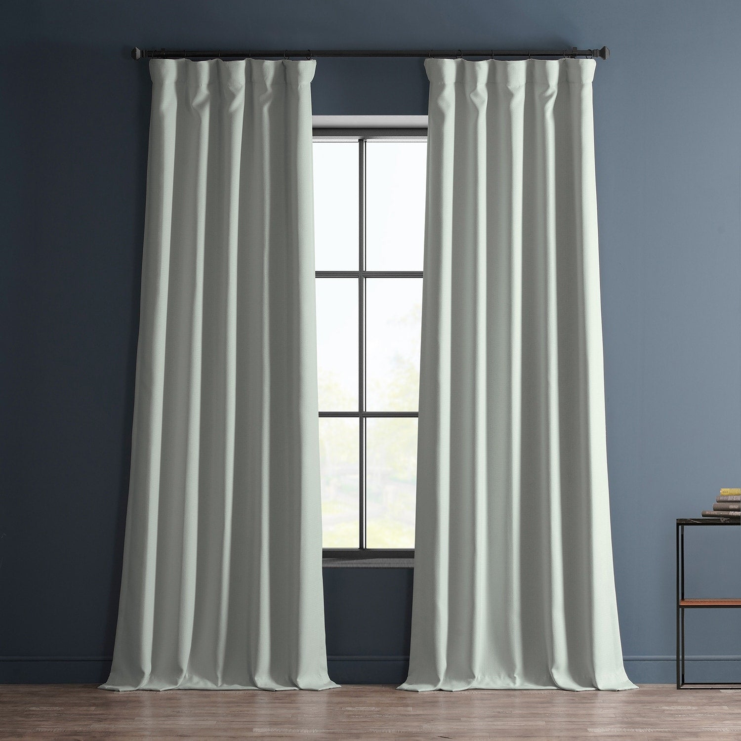 Exclusive Fabrics Faux Linen Room Darkening Curtain (1 Panel)