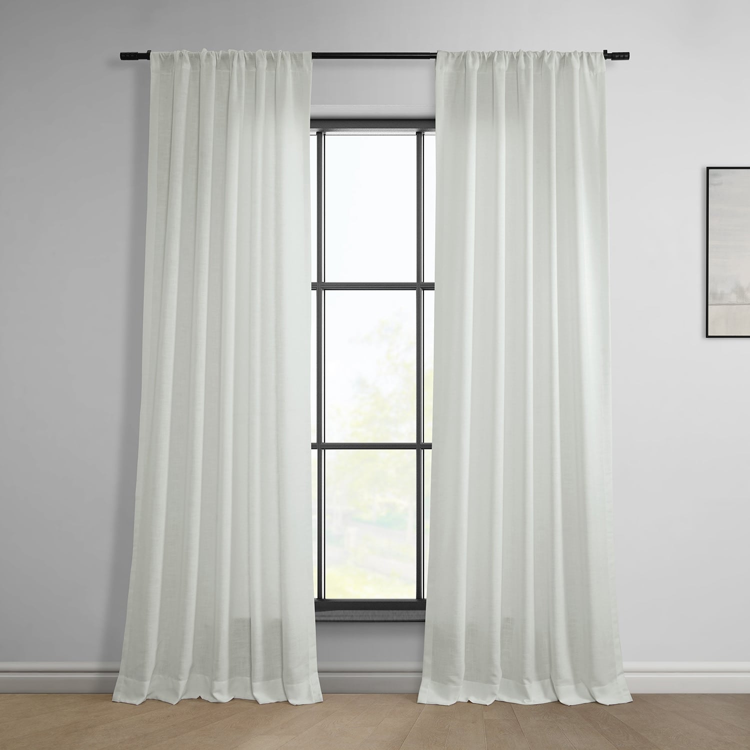 Exclusive Fabrics Classic Faux Linen Curtain (1 Panel)