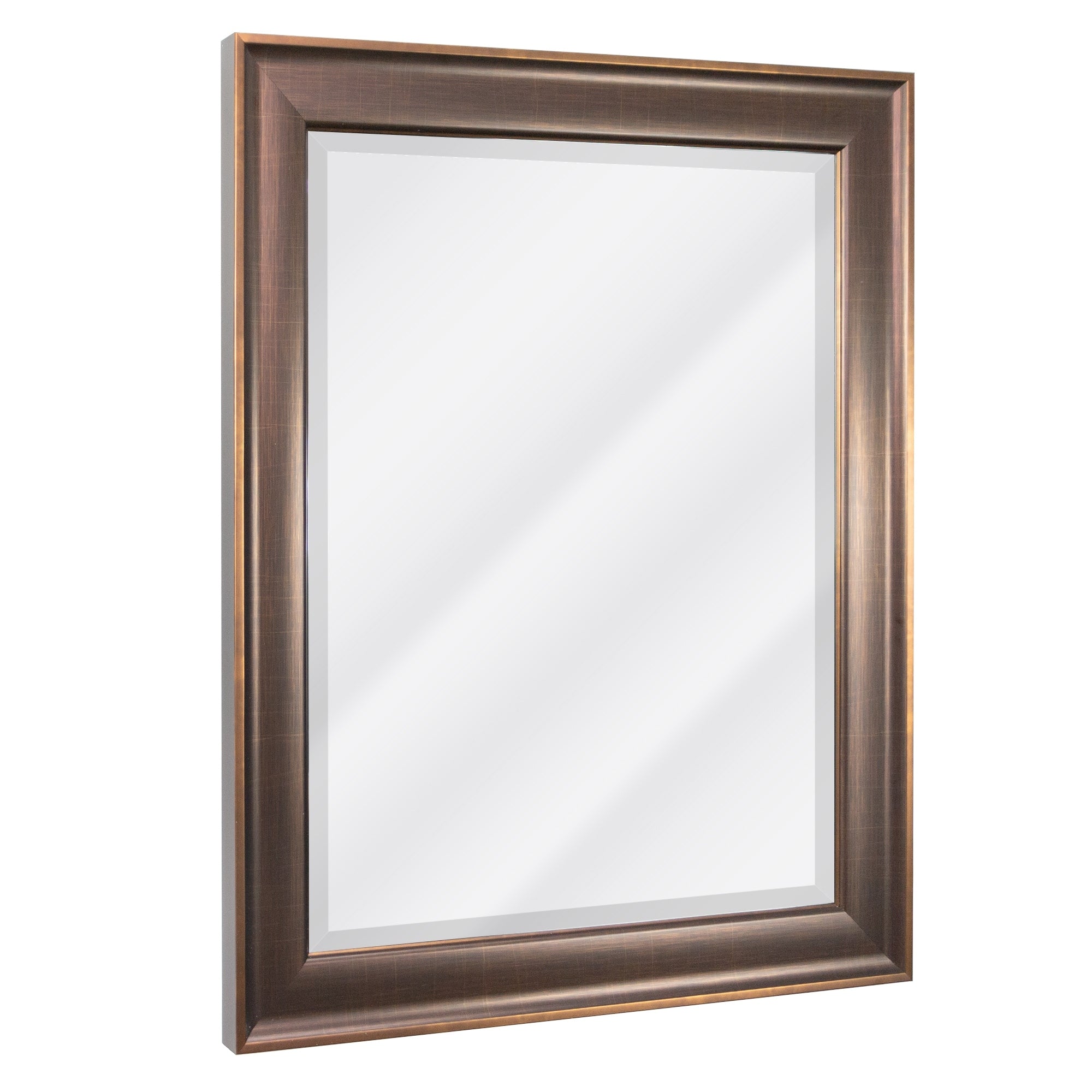 Head West Oil rubbed Bronze Framed Beveled Mirror - 27.5 x 33.5