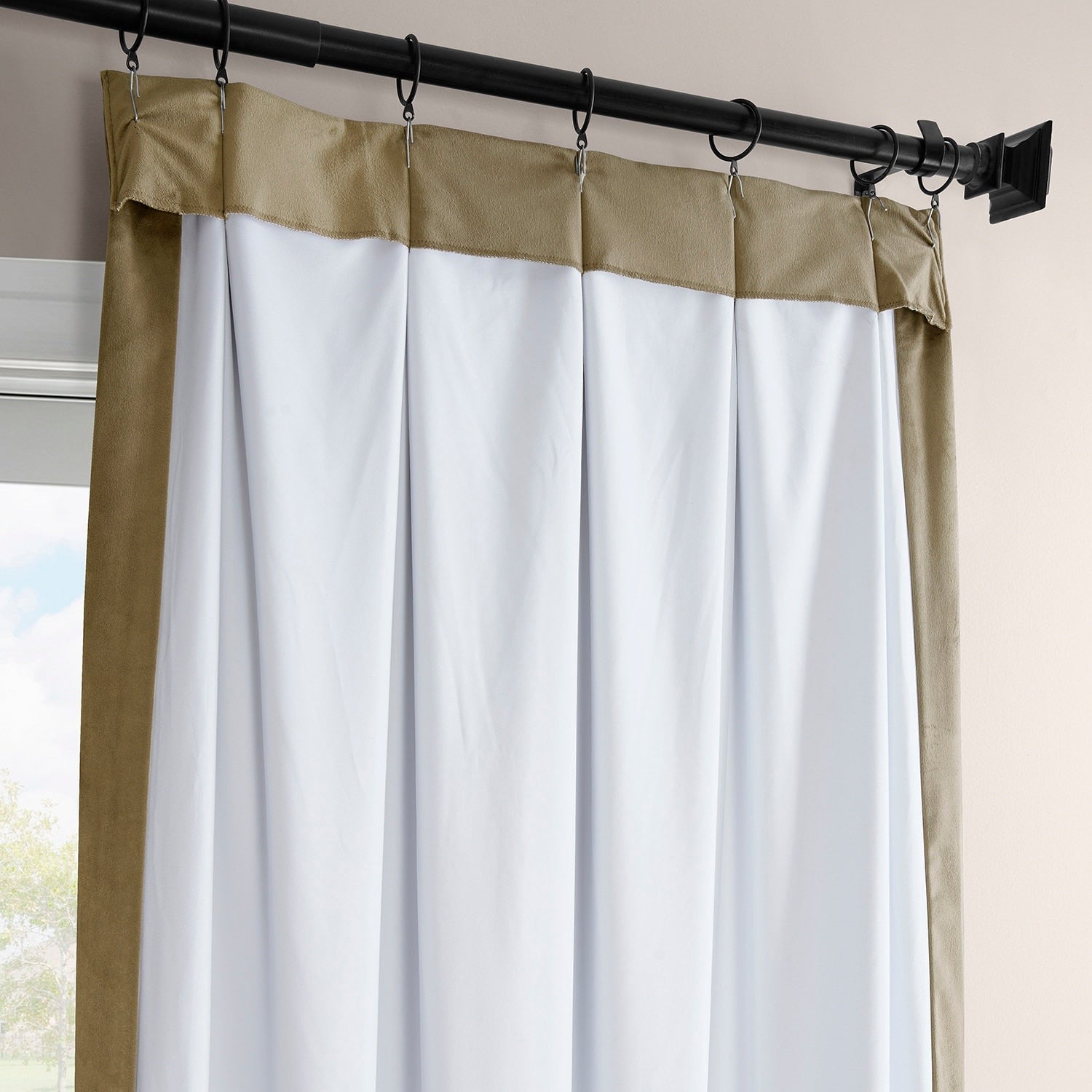 Exclusive Fabrics Signature Pleated Blackout Velvet Curtain (1 Panel)