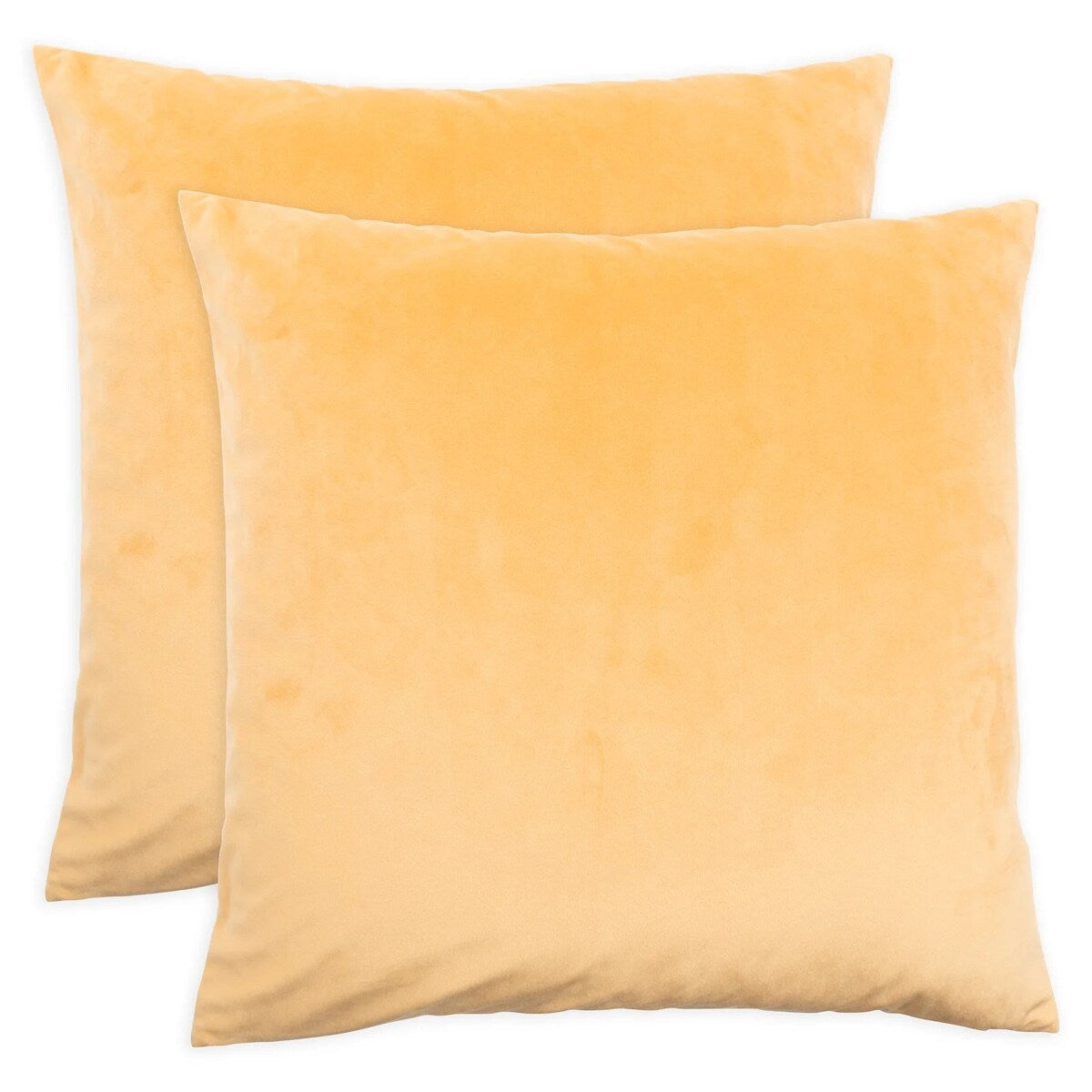 KAF Home Square Velvet Pillow Cover, Set of 2