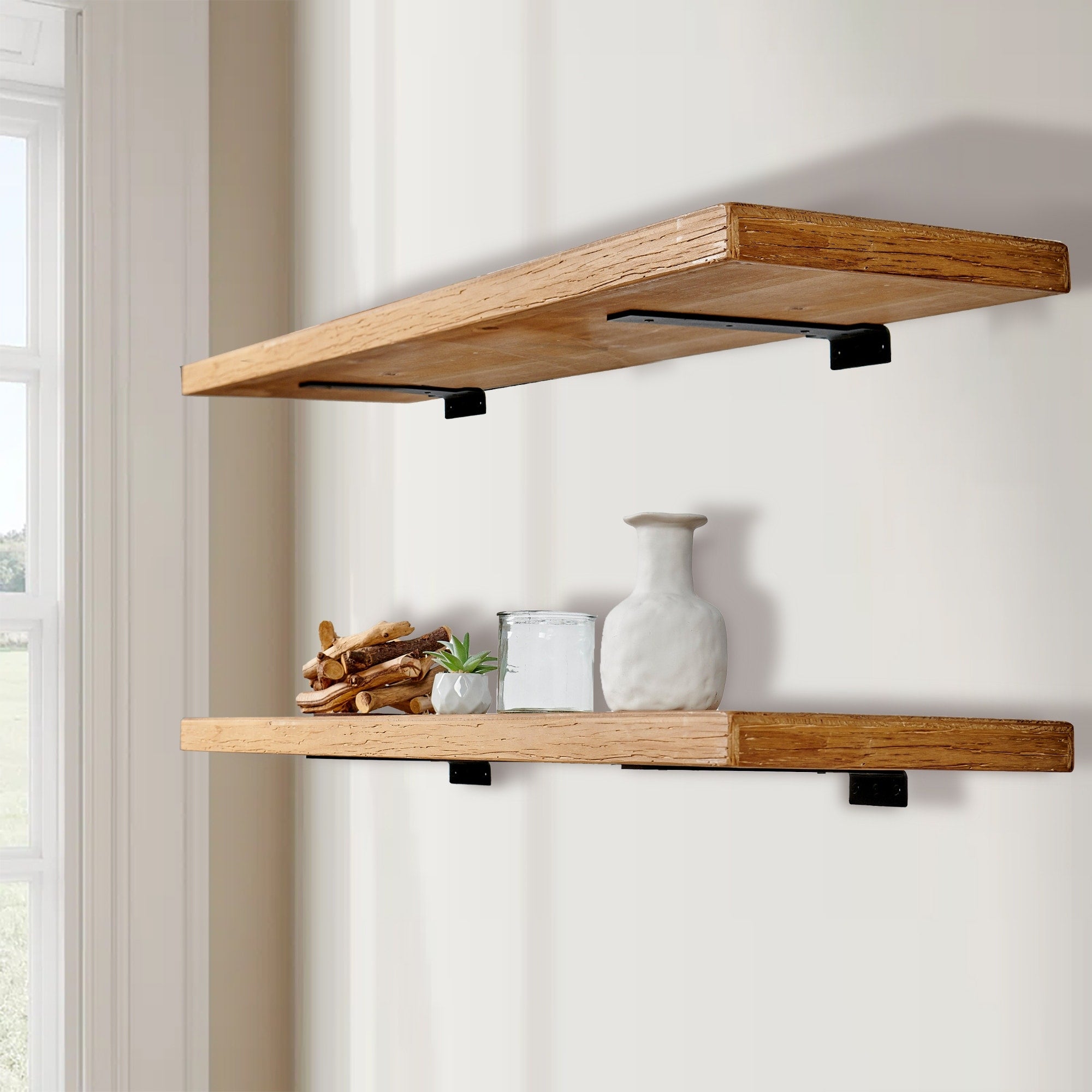 Thick Metal Shelf Brackets for DIY Floating Shelf