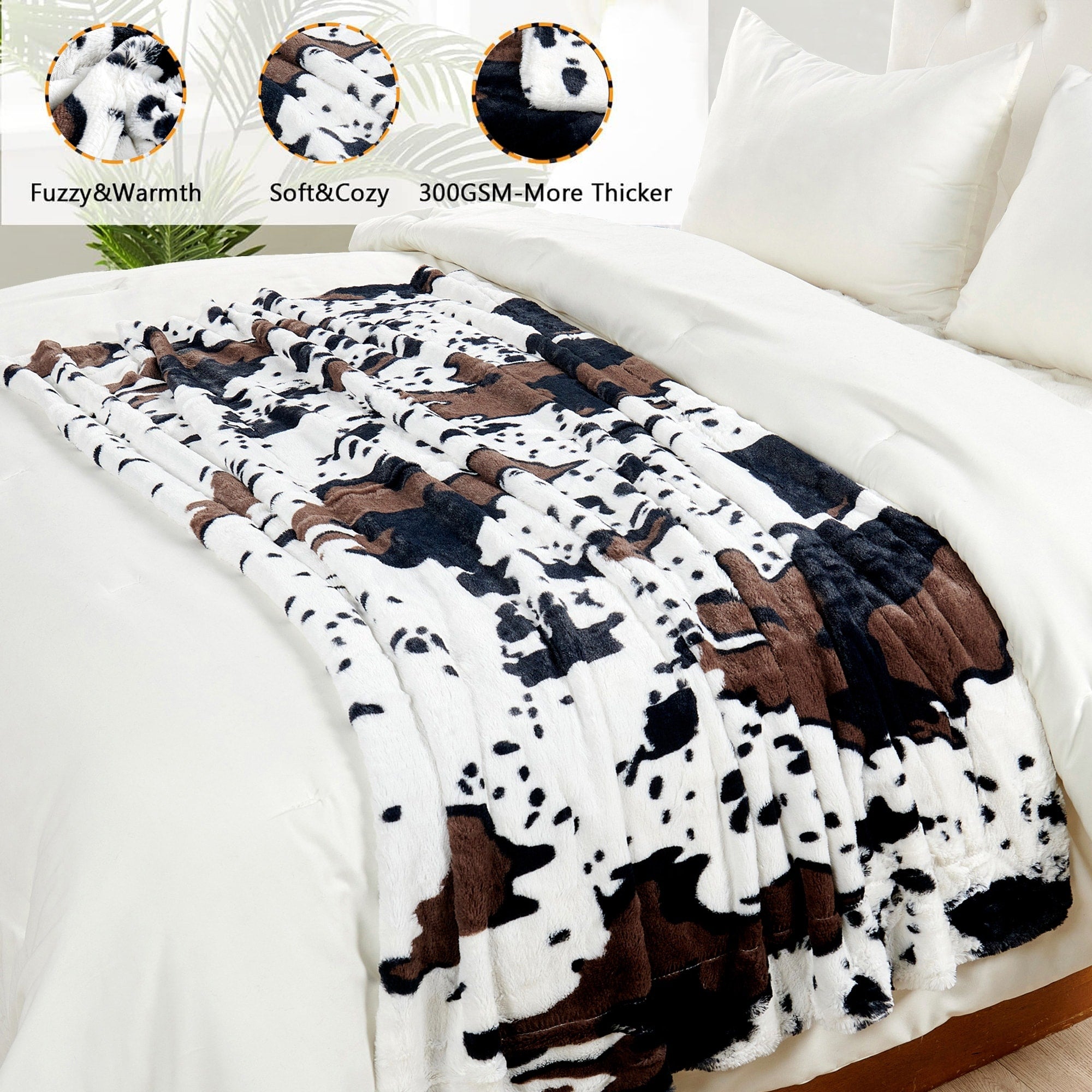 Double Sided Animal Throw