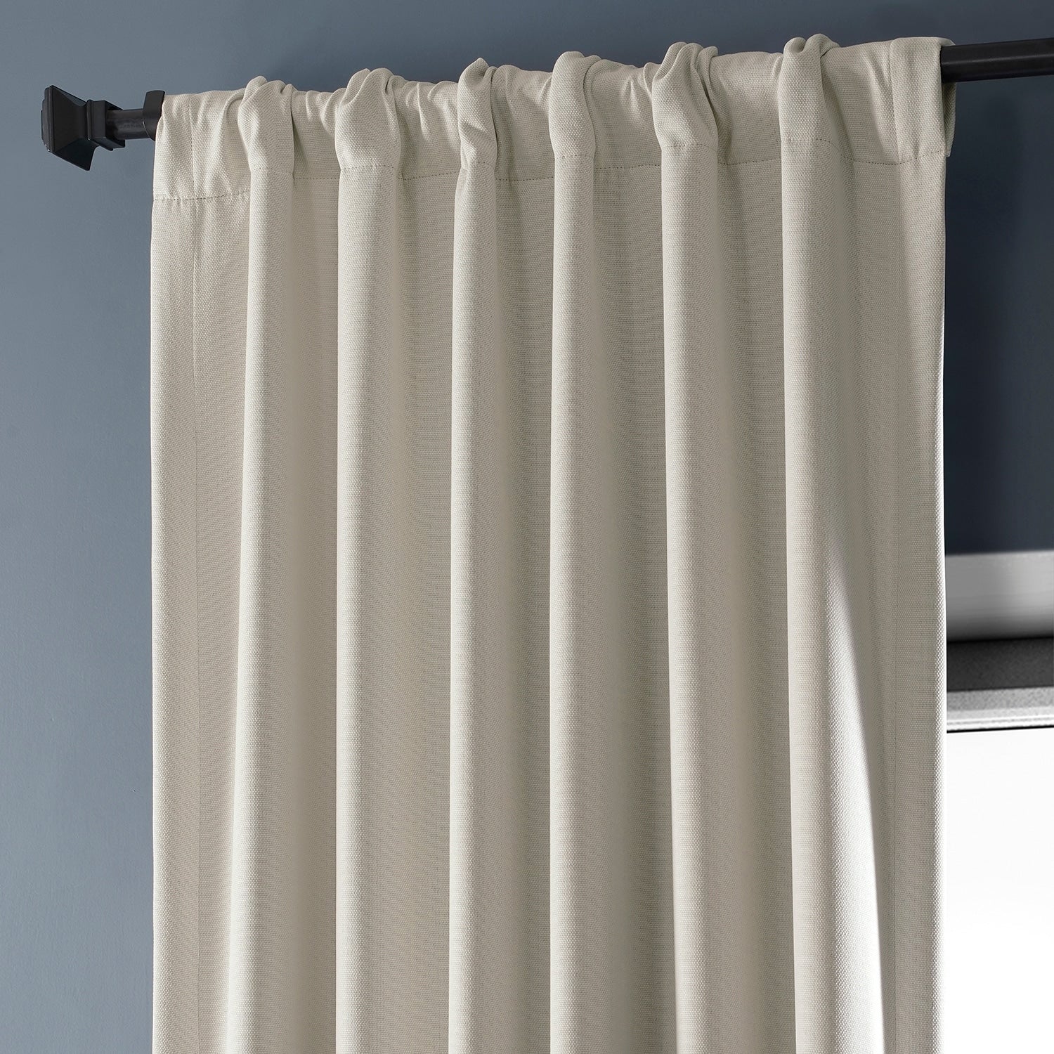 Exclusive Fabrics Faux Linen Room Darkening Curtain (1 Panel)