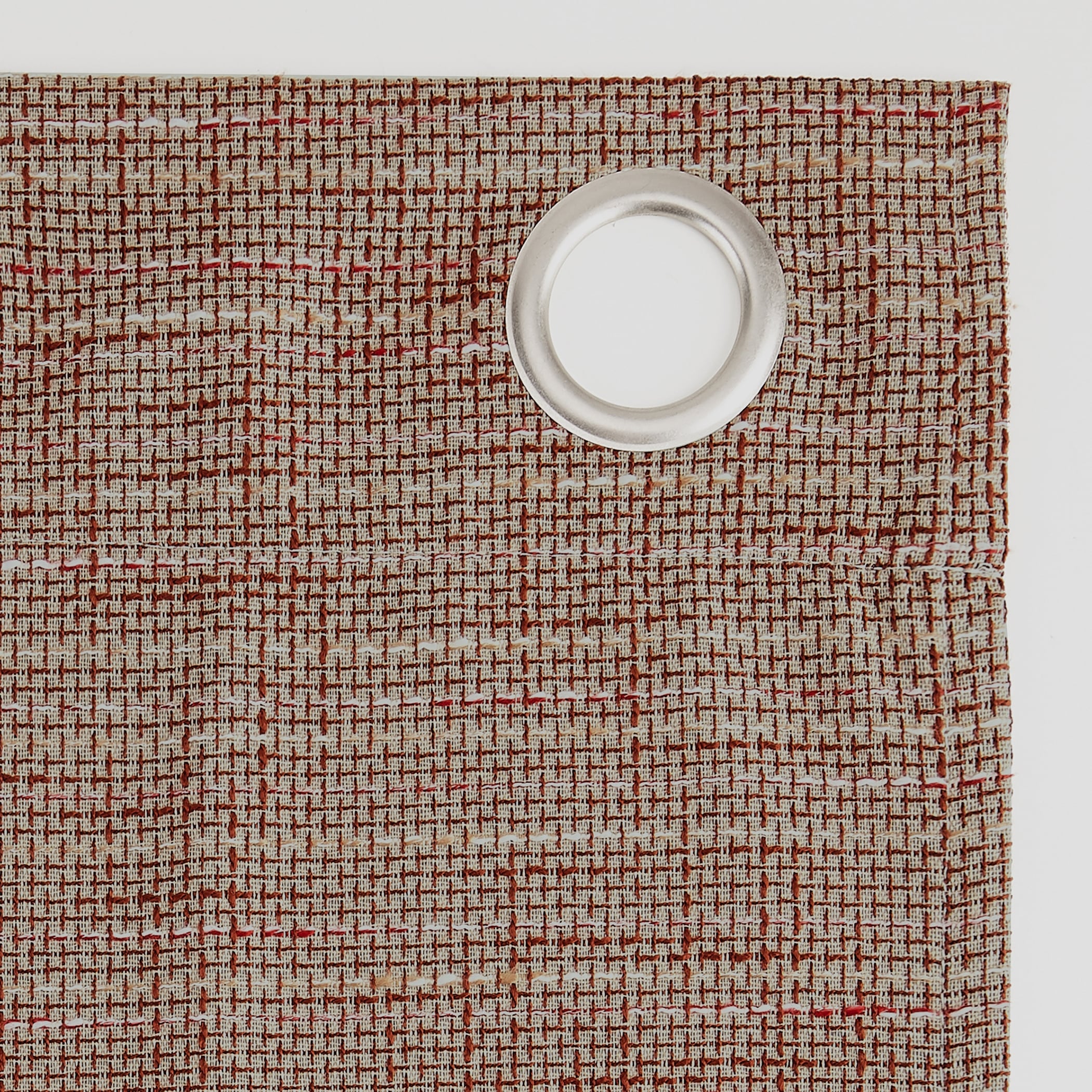 Sun Zero Kline Burlap Weave Thermal Extreme Total Blackout Grommet Curtain Panel, Single Panel