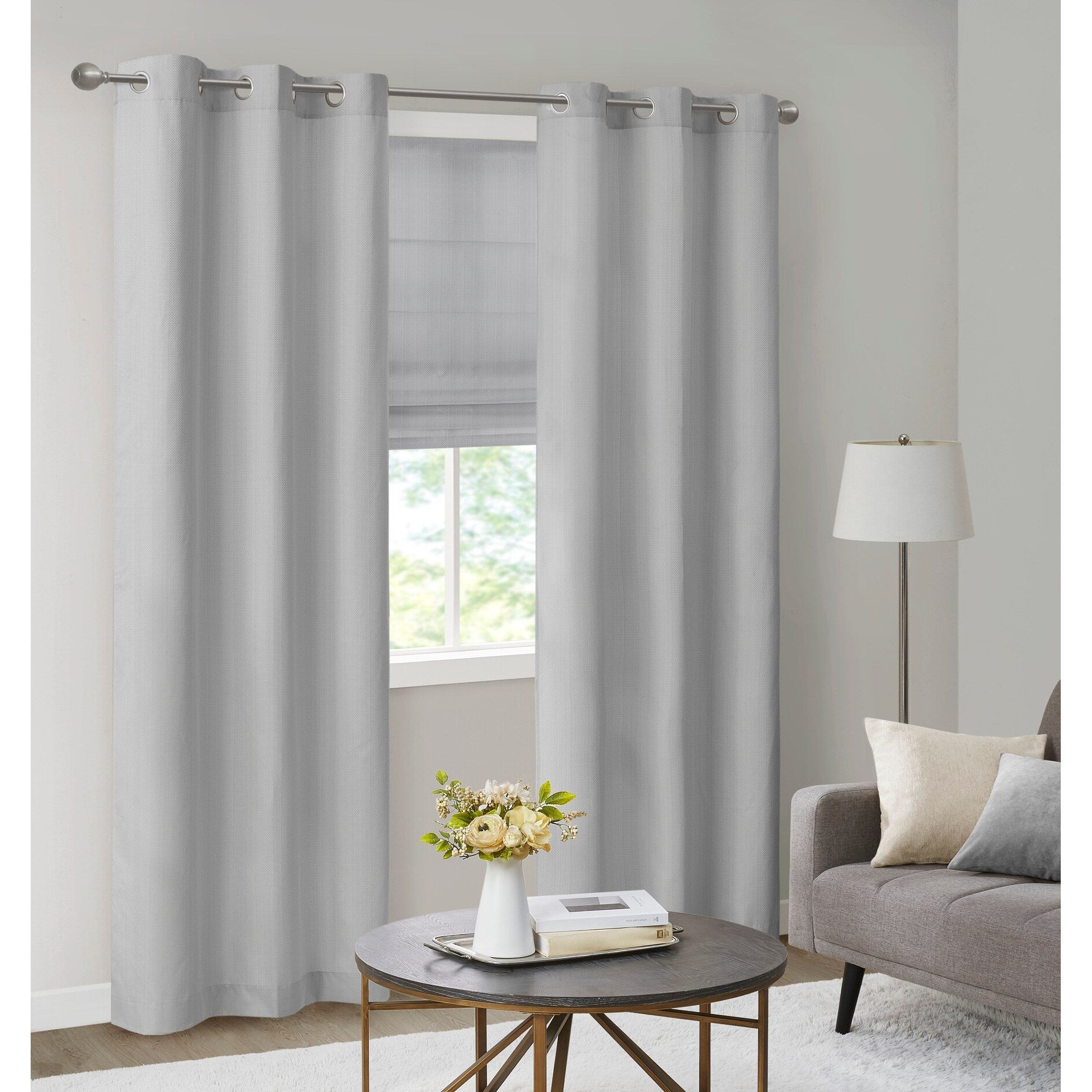 Madison Park Colm Basketweave Room Darkening Curtain Panel Pair