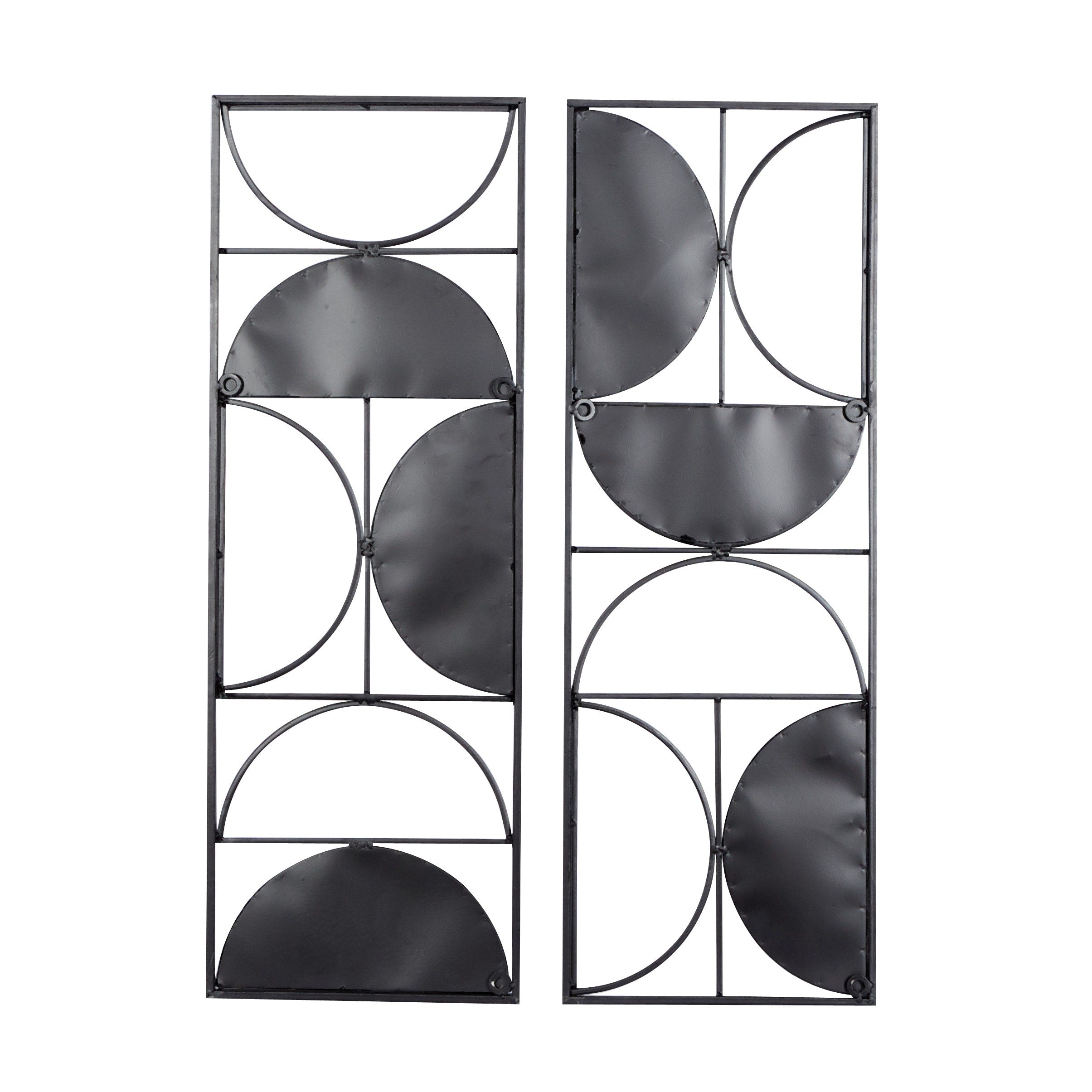 Iron Contemporary Wall Decor (Set of 2)