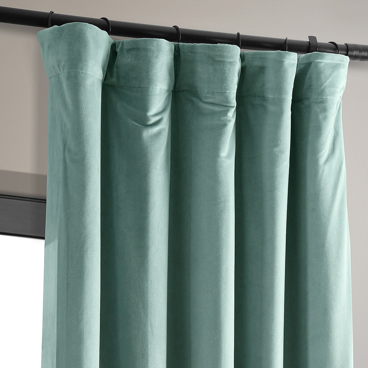 Exclusive Fabrics Signature Velvet Blackout Curtain 120 Inches Long (1 Panel)