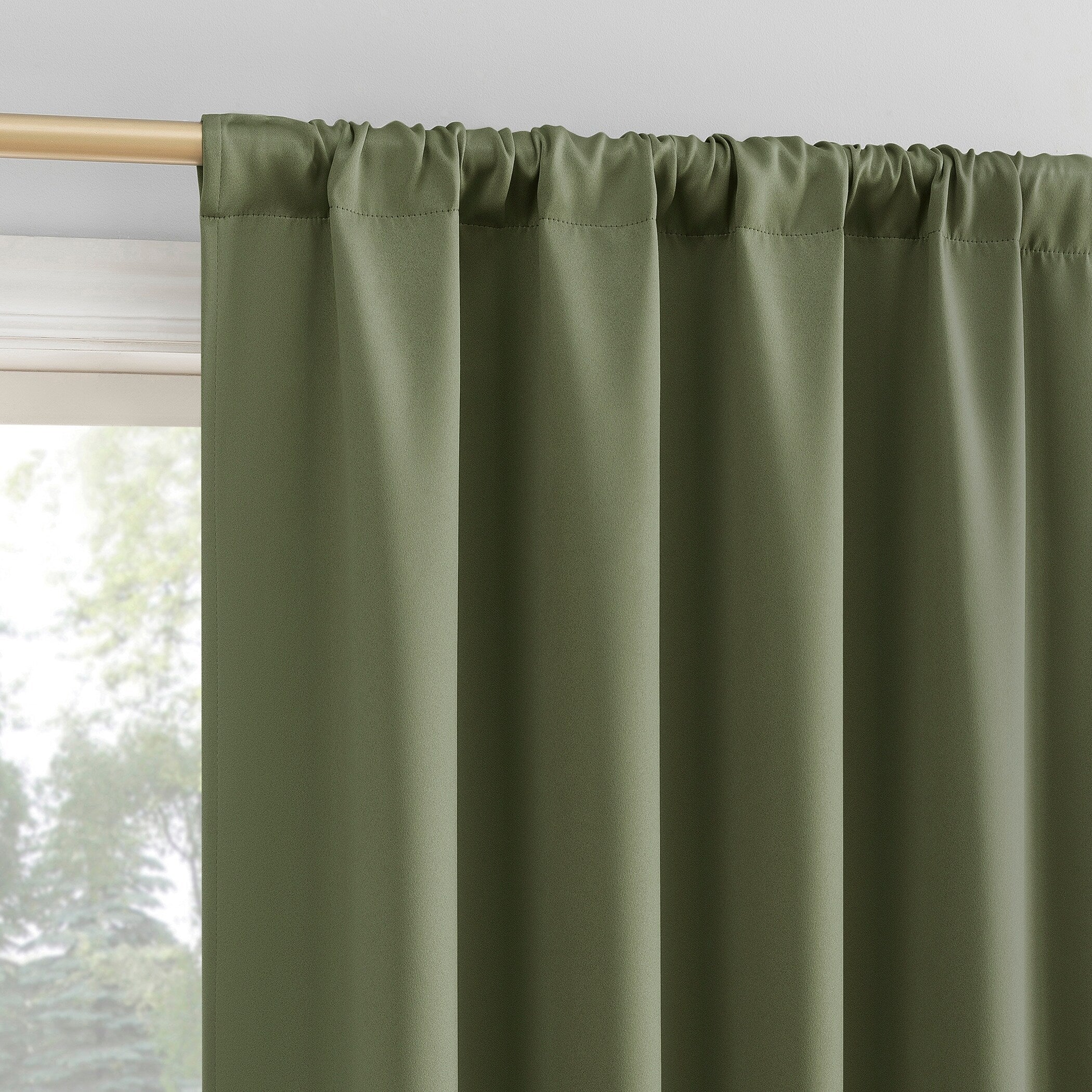 Sun Zero Bergen Theater Grade Extreme Total Blackout Rod Pocket 1-Piece Curtain Panel, Single Panel