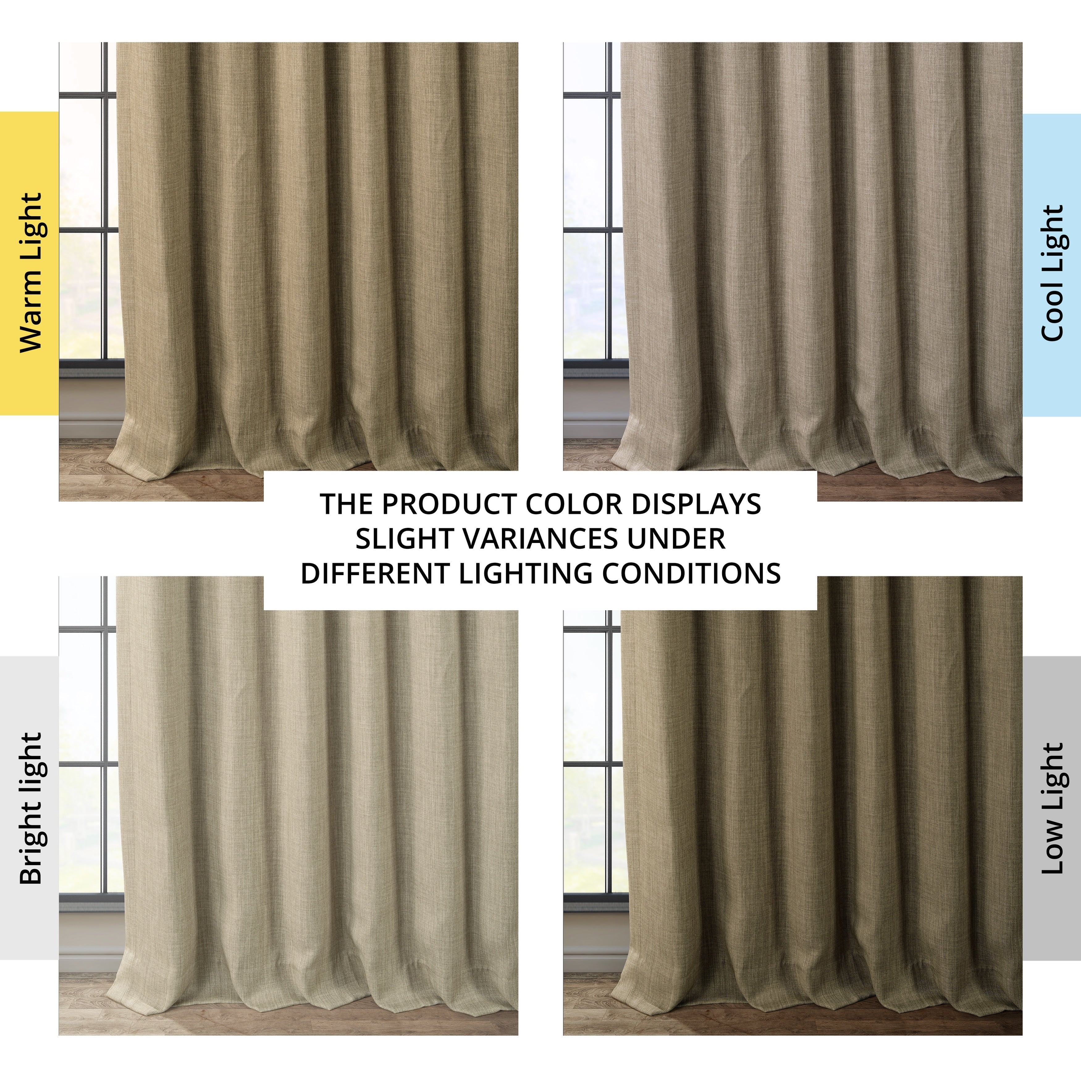 Exclusive Fabrics Faux Linen Room Darkening Curtain (1 Panel)