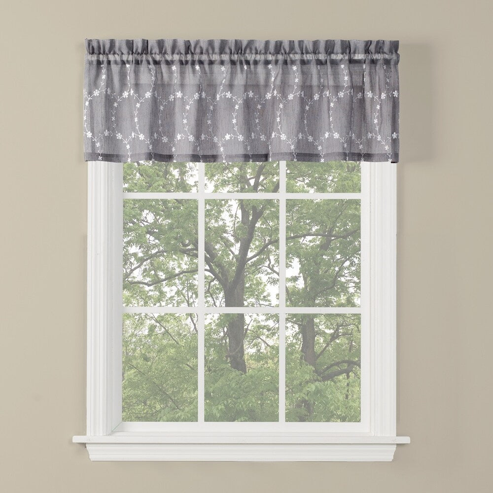 SKL Home Briarwood 13 inch Valance in Dove Gray