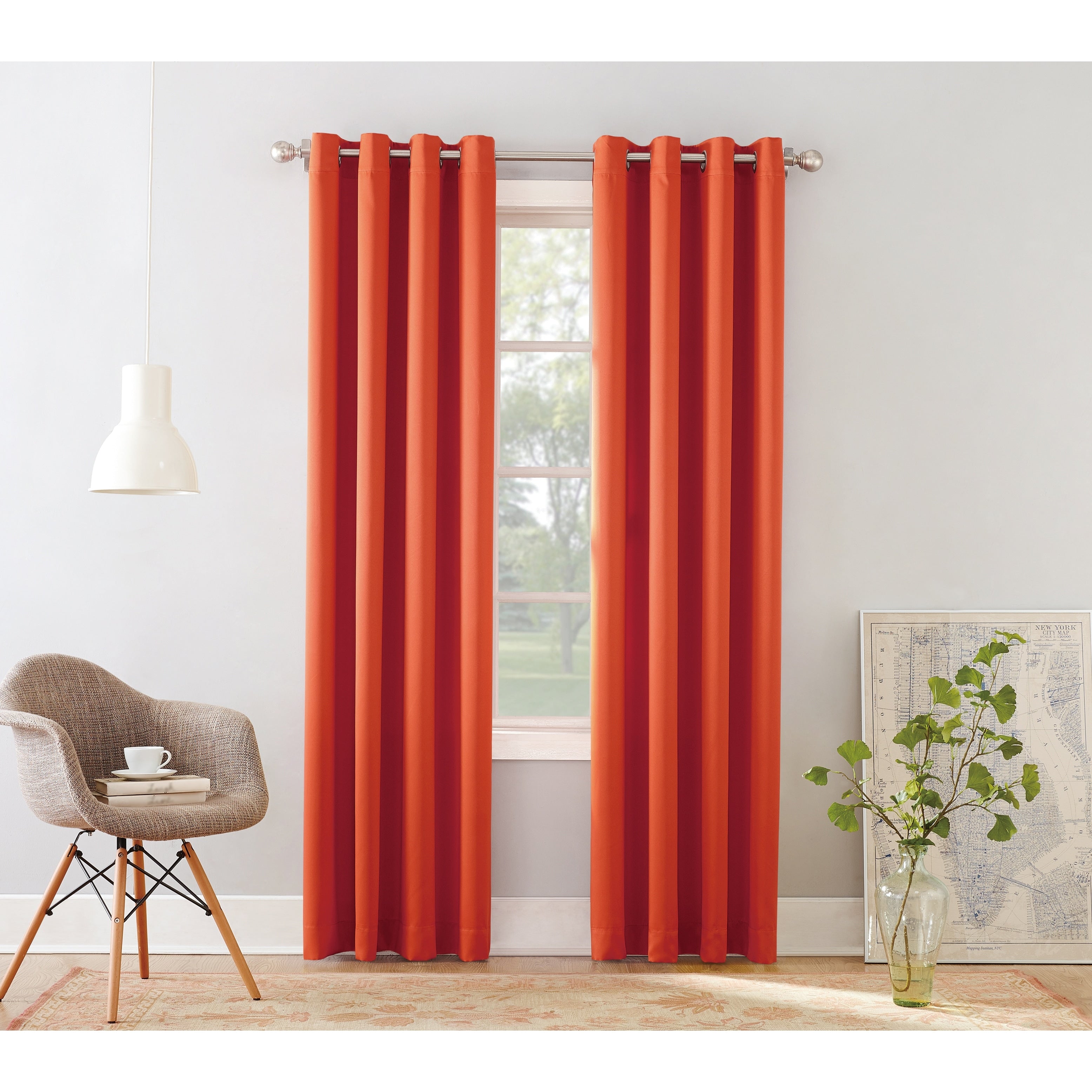 Sun Zero Talisha Grommet Room Darkening Window Curtain Panel