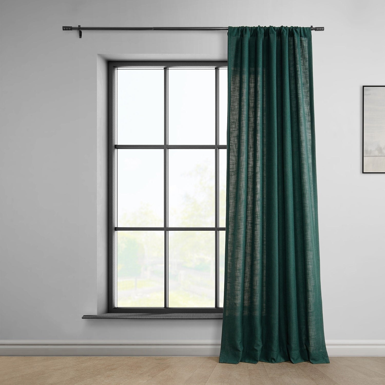 Exclusive Fabrics Classic Faux Linen Curtain (1 Panel)