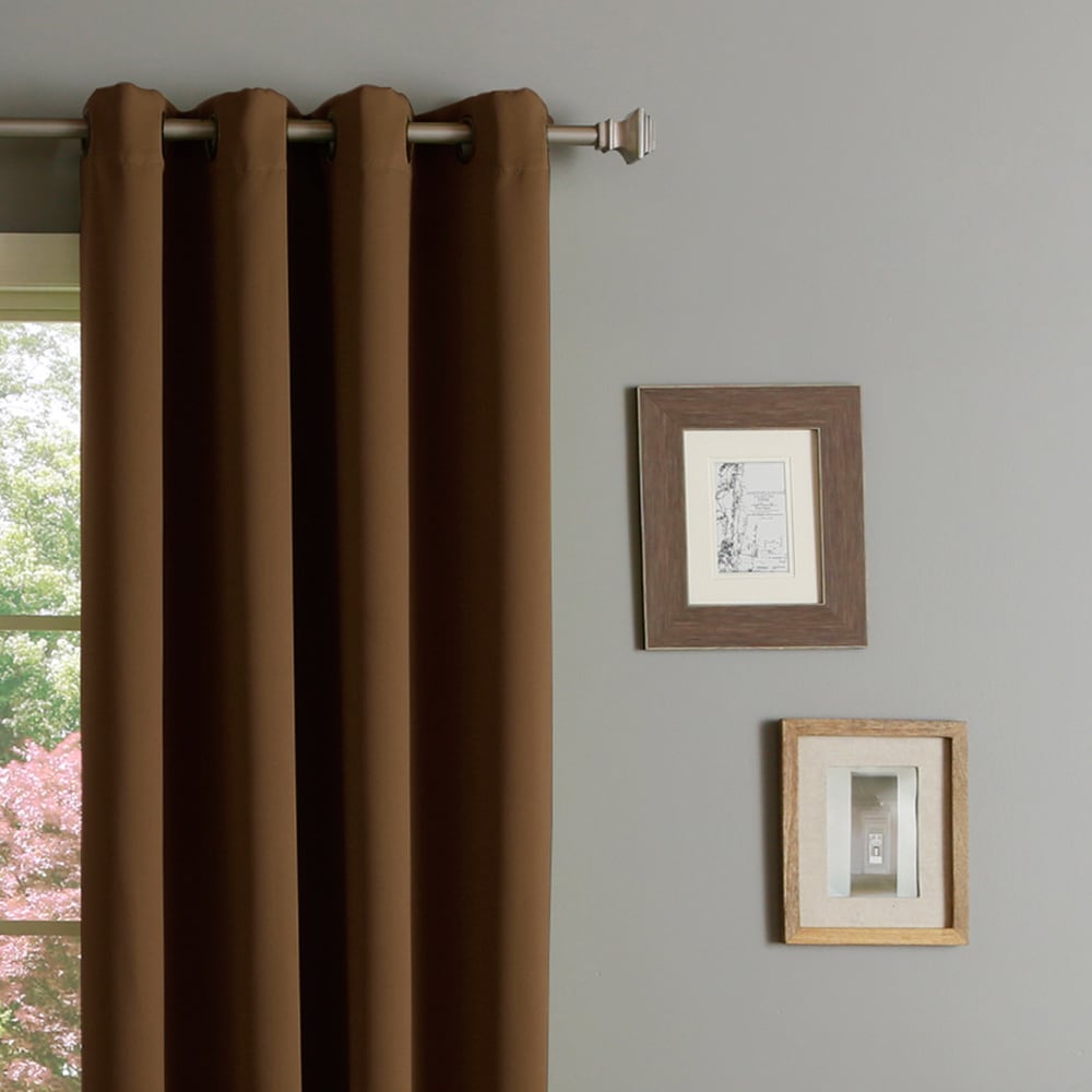 Aurora Home Thermal Insulated Blackout Grommet Top 84-inch Curtain Panel Pair - 52 x 84 - 52 x 84