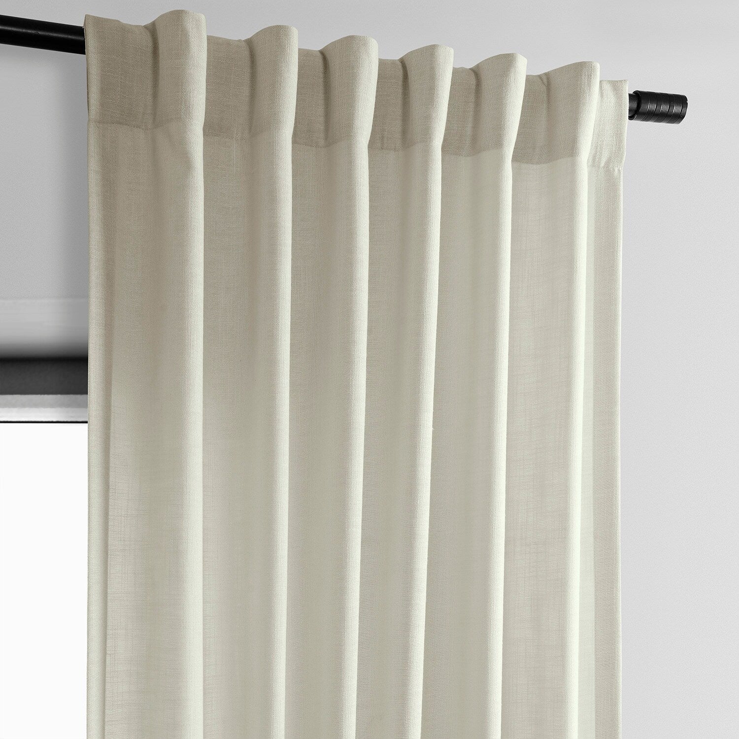 Exclusive Fabrics Classic Faux Linen Curtain (1 Panel)