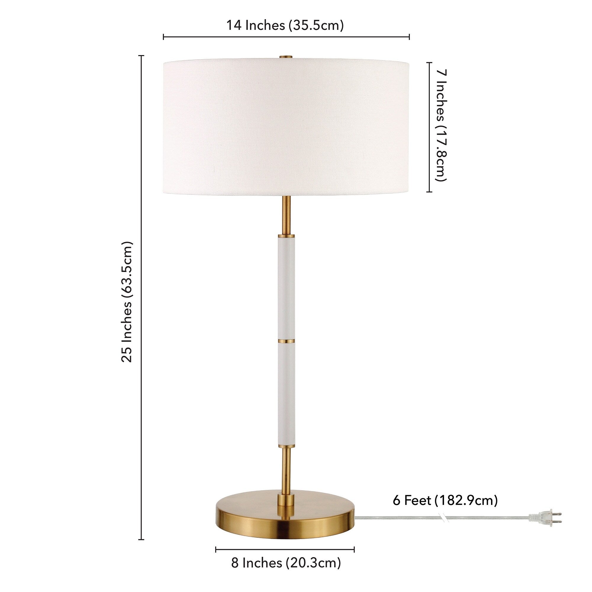 Simone 2-Light Table Lamp