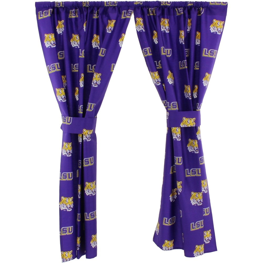 LSU Tigers Curtain Panels, Set of 2