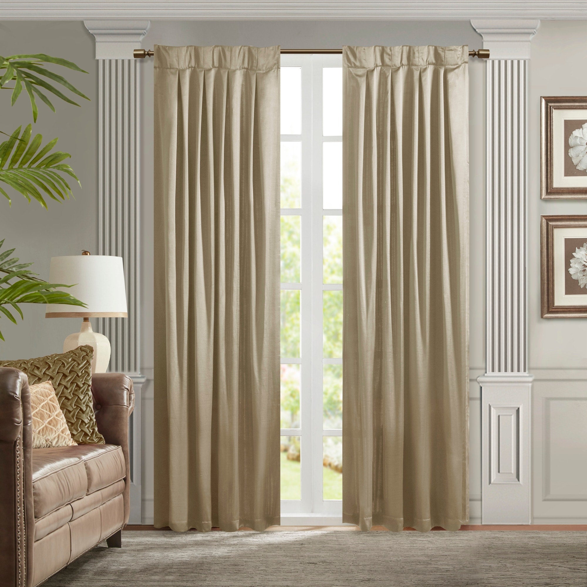 Croscill Classics Avignon Pleat Curtain Panel with Tieback (Single)