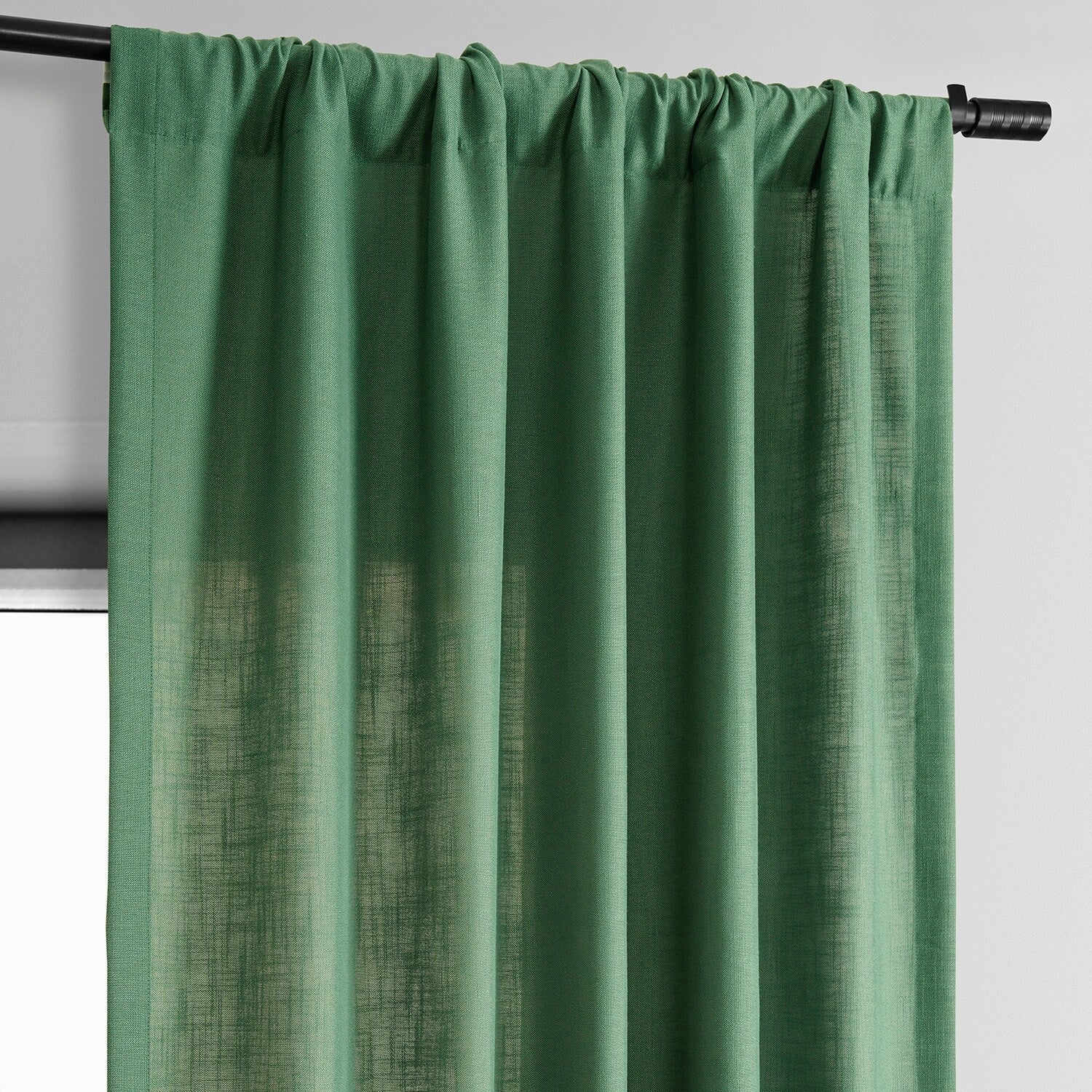 Exclusive Fabrics Classic Faux Linen Curtain (1 Panel)