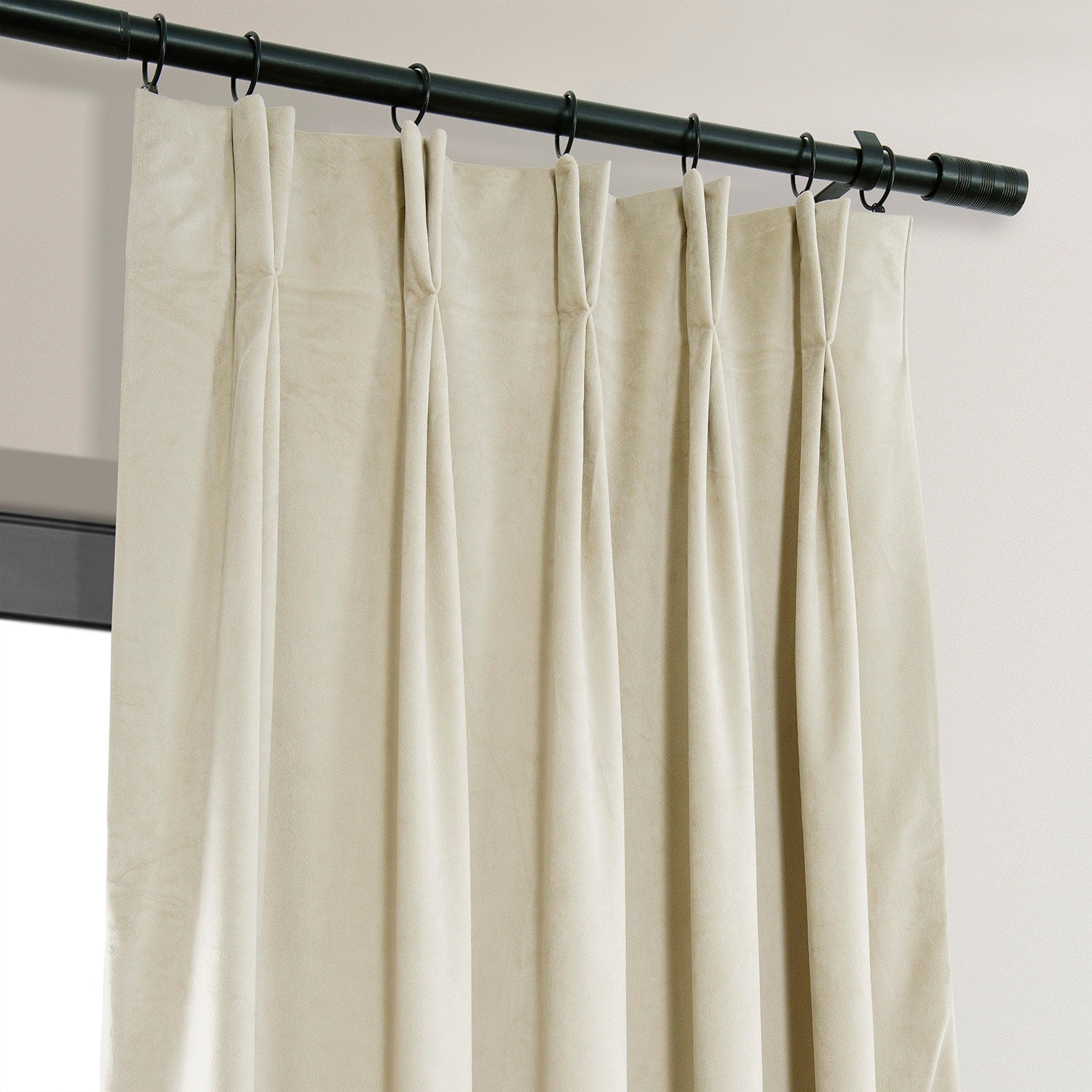 Exclusive Fabrics Signature Pleated Blackout Velvet Curtain (1 Panel)