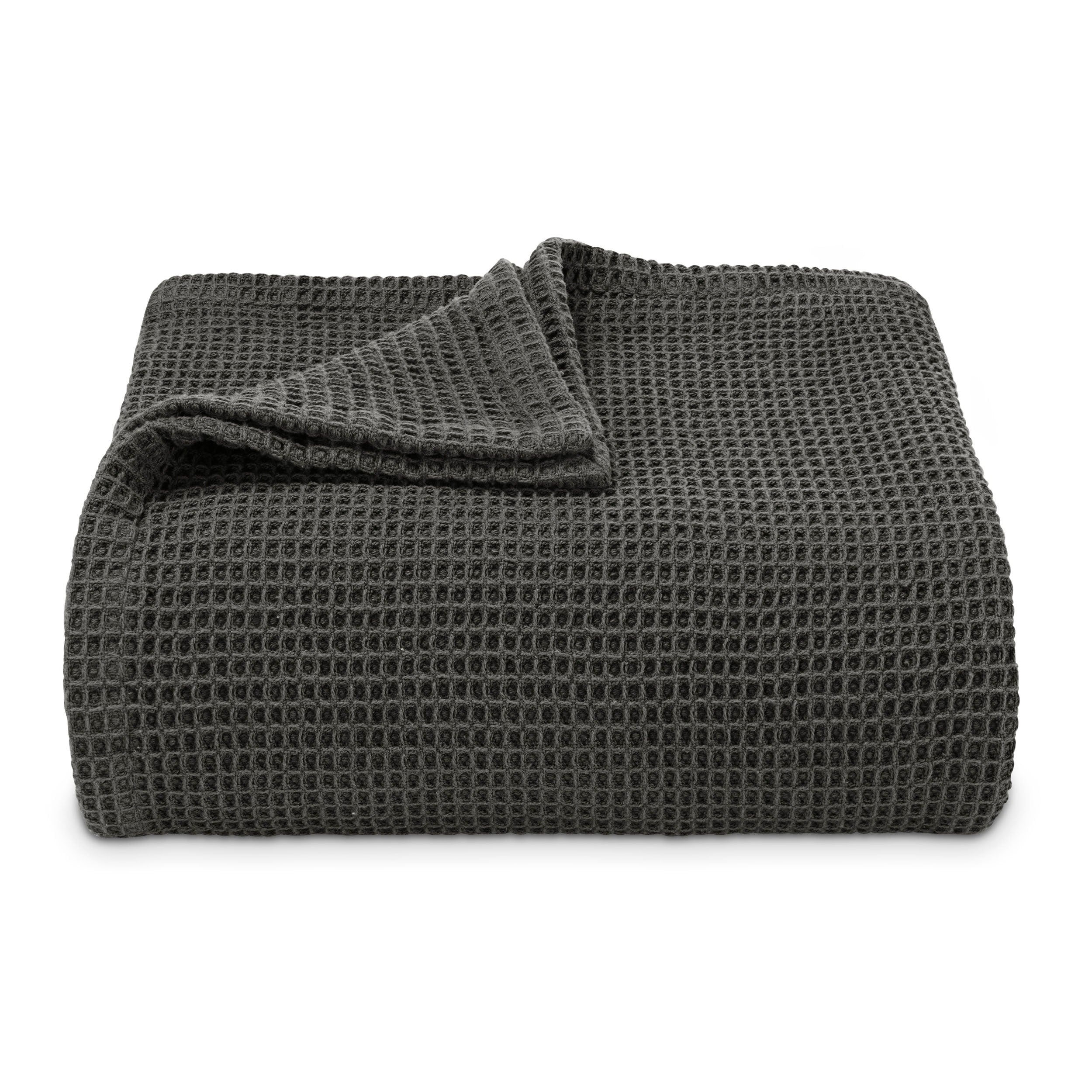 Vera Wang Waffleweave Cotton Blanket