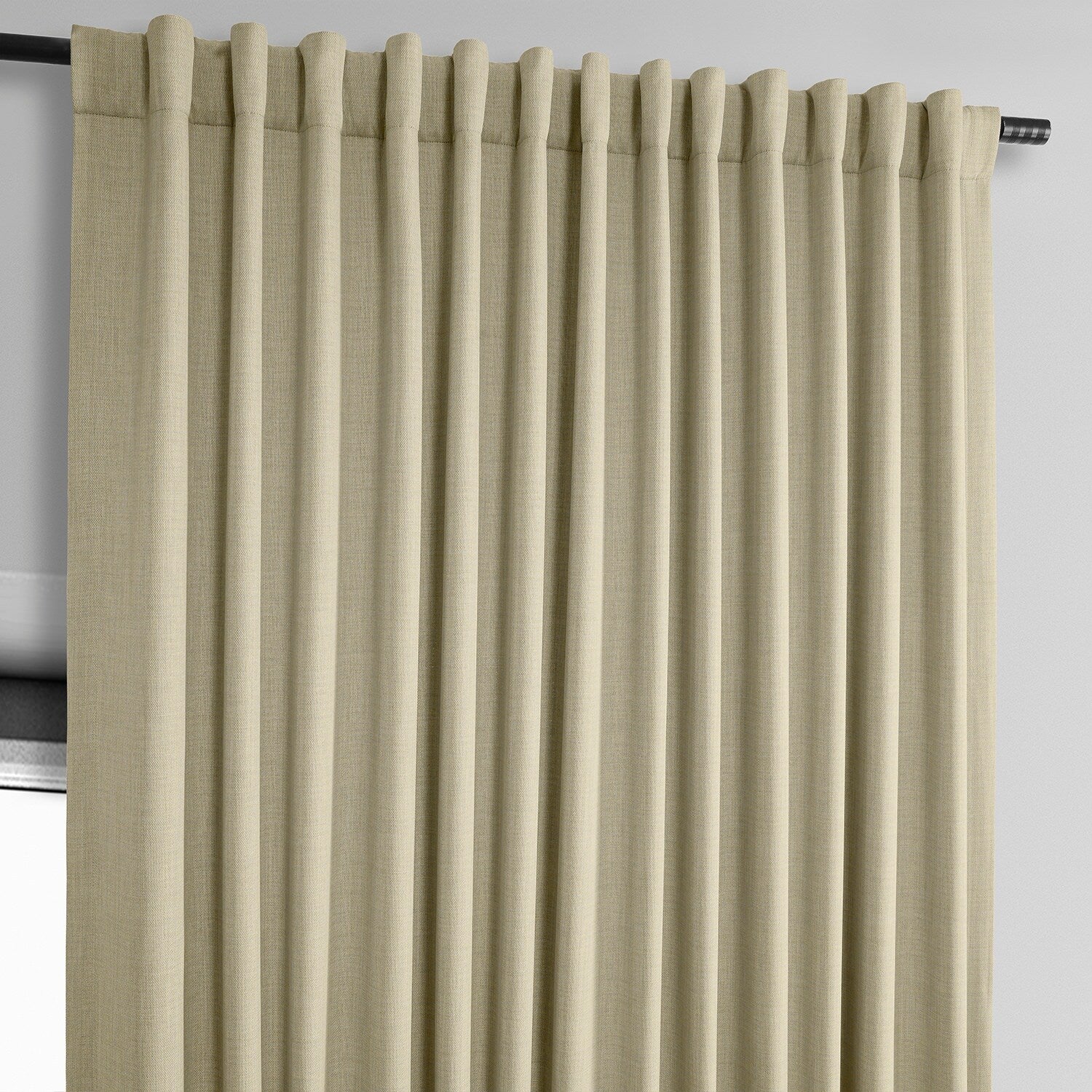 Exclusive Fabrics Faux Linen Room Darkening Curtain (1 Panel)